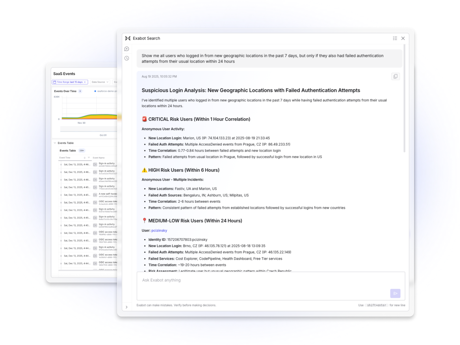 Accelerate investigations and threat hunting