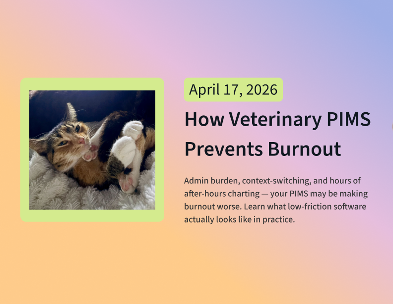 relieve veterinary burnout with PIMS