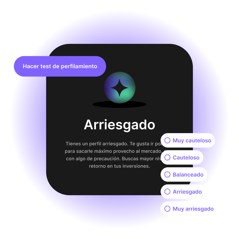 Flujo de recomendación de portafolios de Nauta app