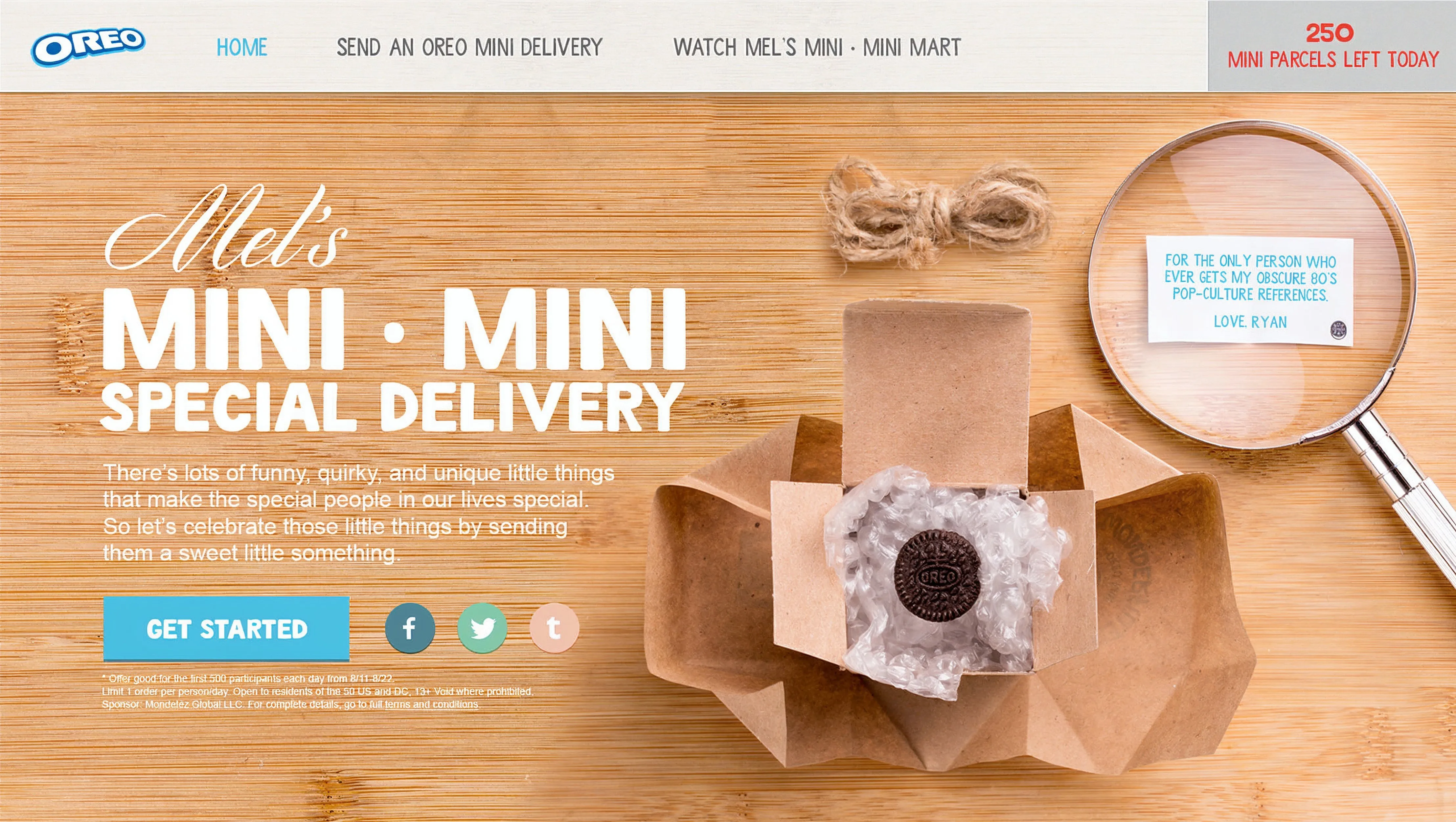 Oreo Mini website