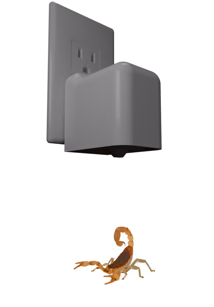 A tan scorpion detector image