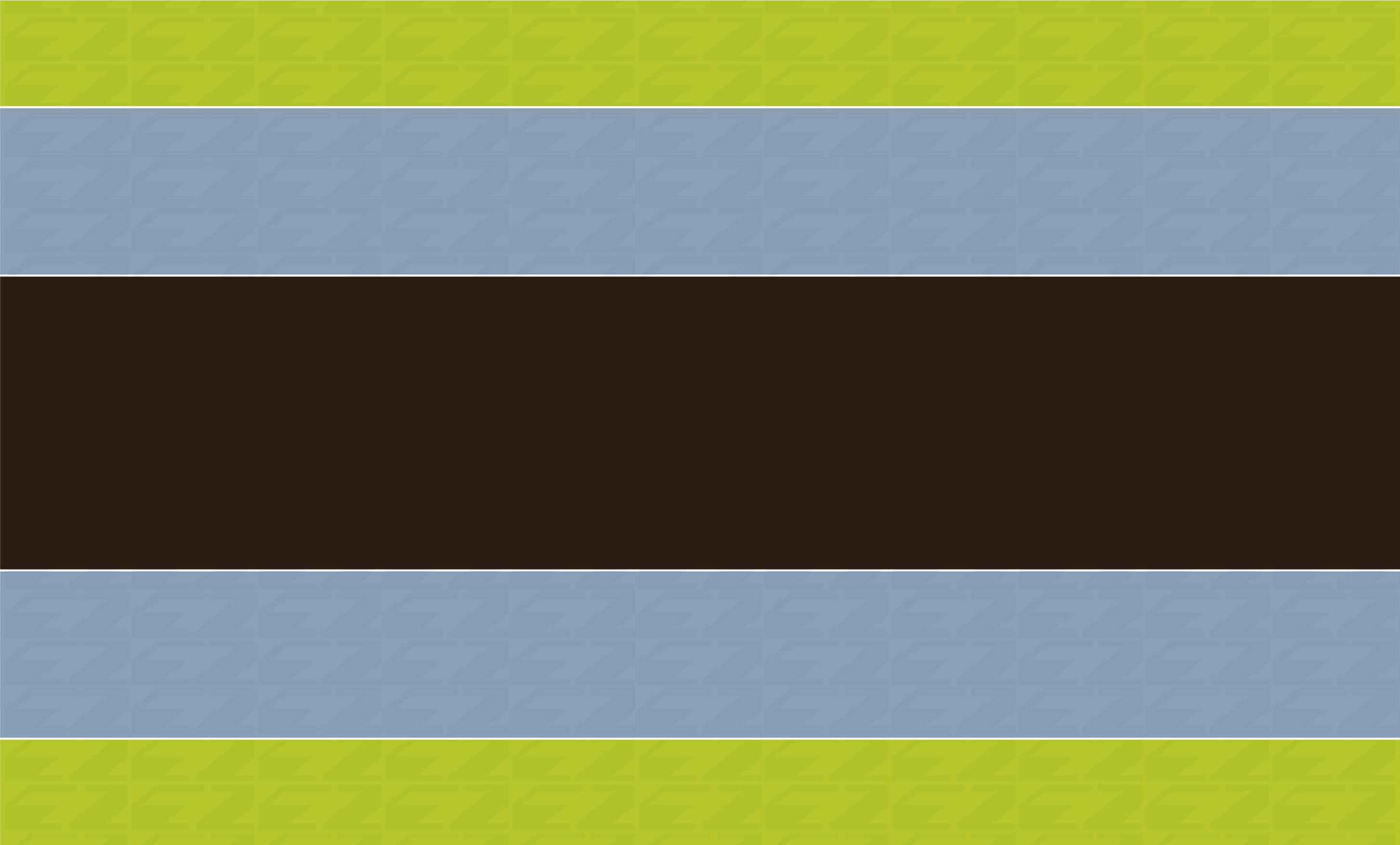 Horizontal stripes pattern with light green, pale blue, a wide dark brown center stripe, and repeating subtle shapes.