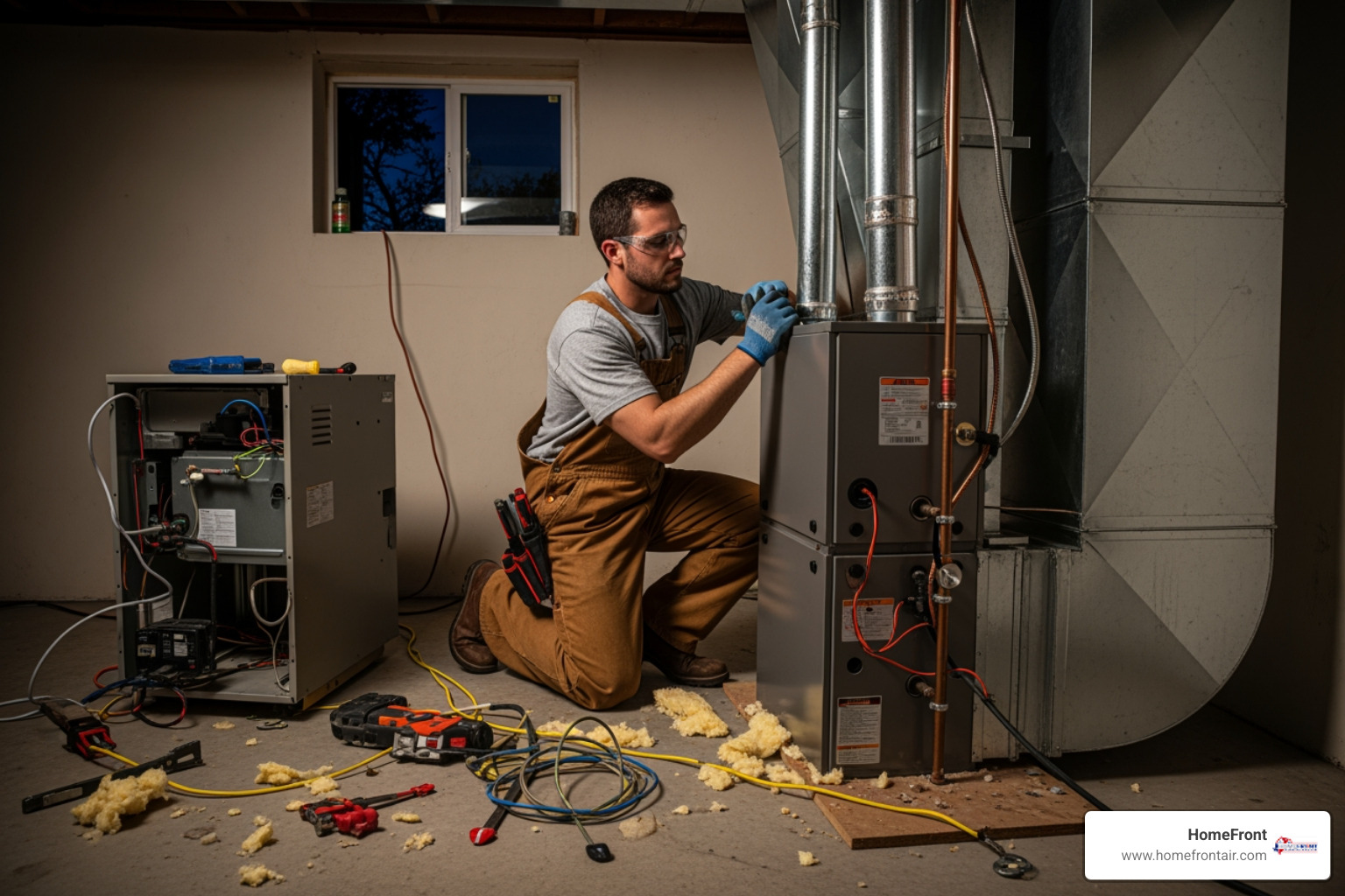 family staying warm indoors during winter - emergency furnace installation in san marcos, tx