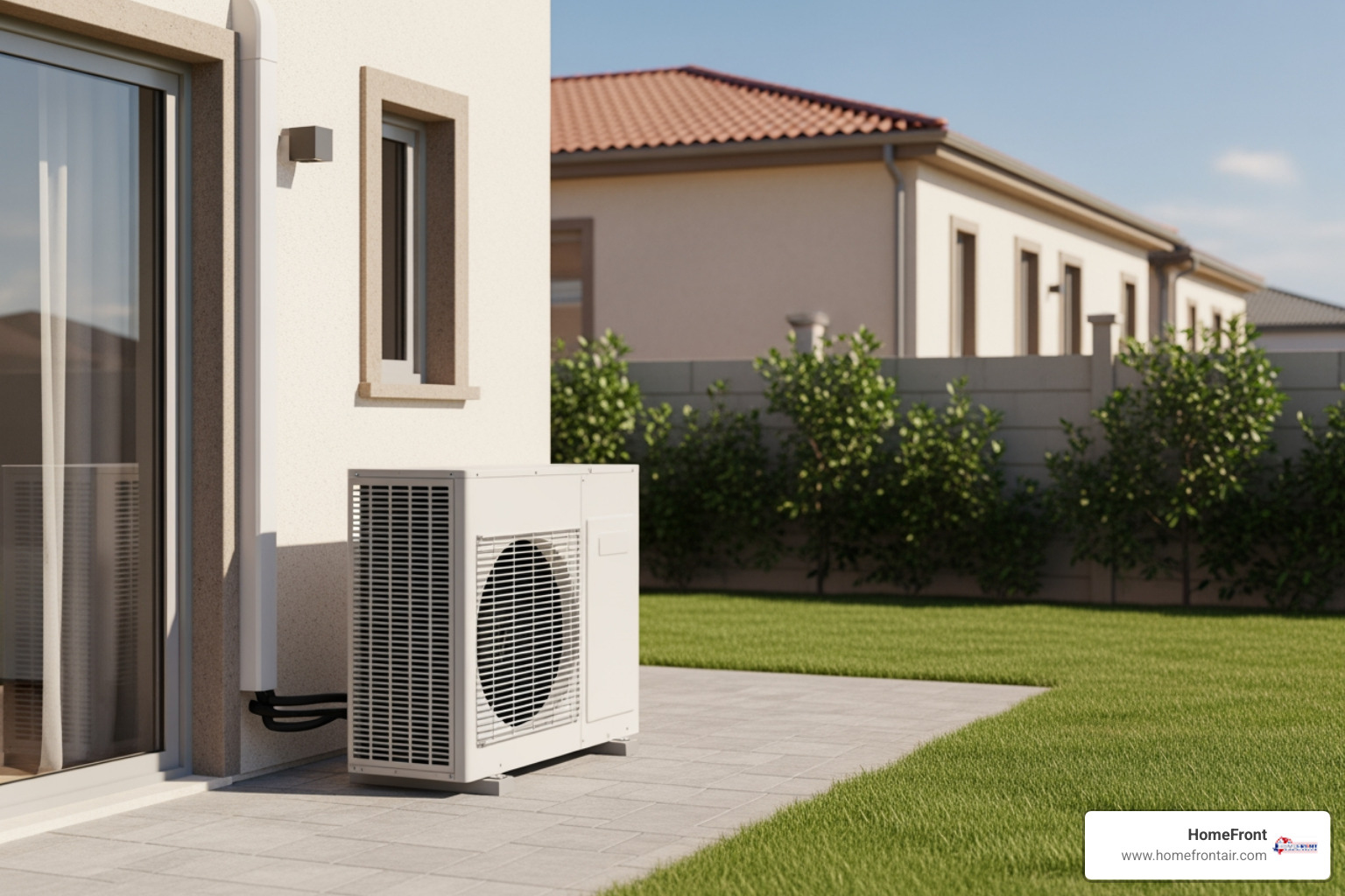 of a modern outdoor AC unit - ac installation in blanco tx