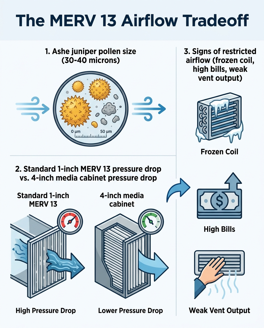 The MERV 13 Airflow Tradeoff