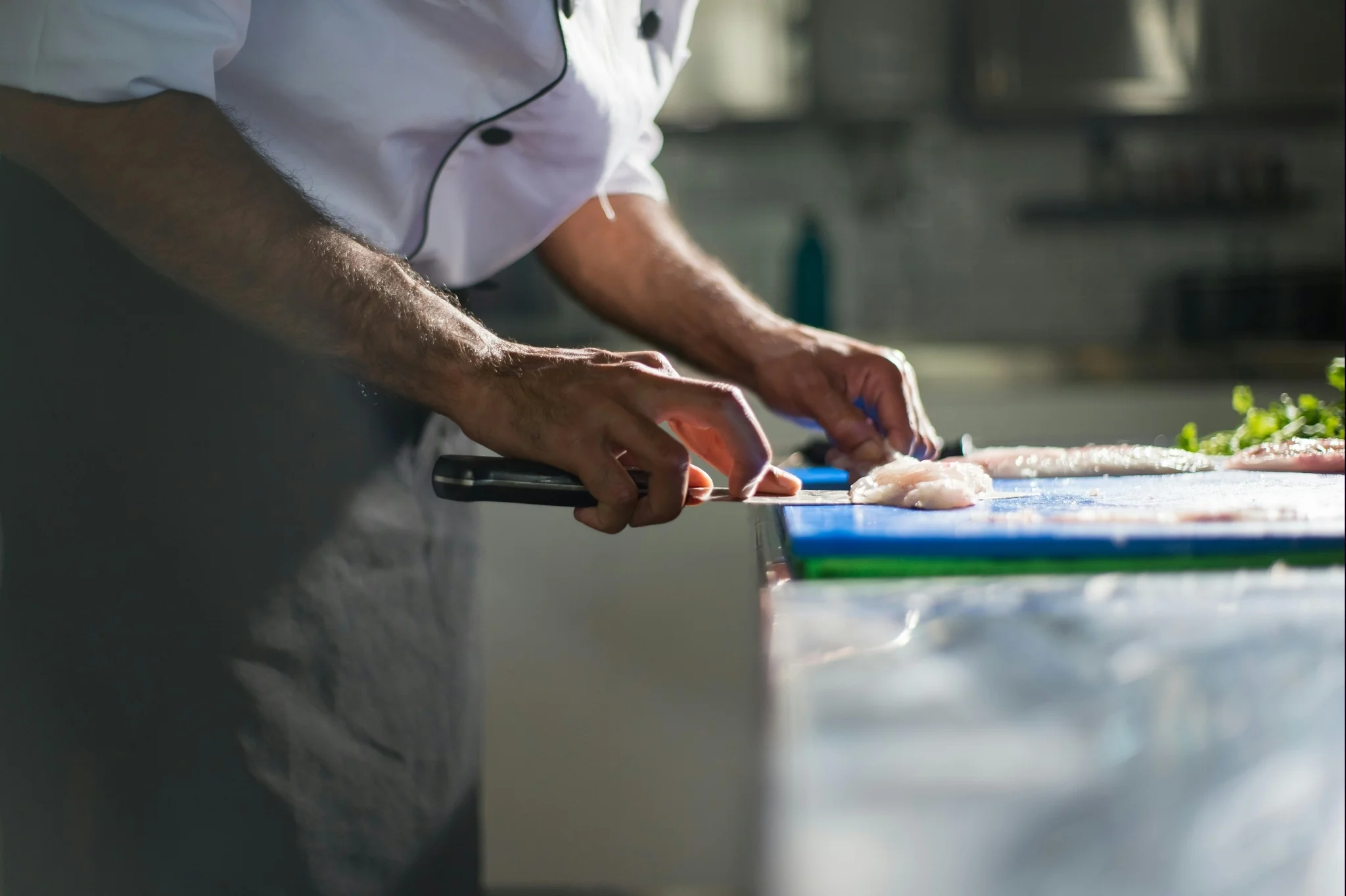 Chef preparing food