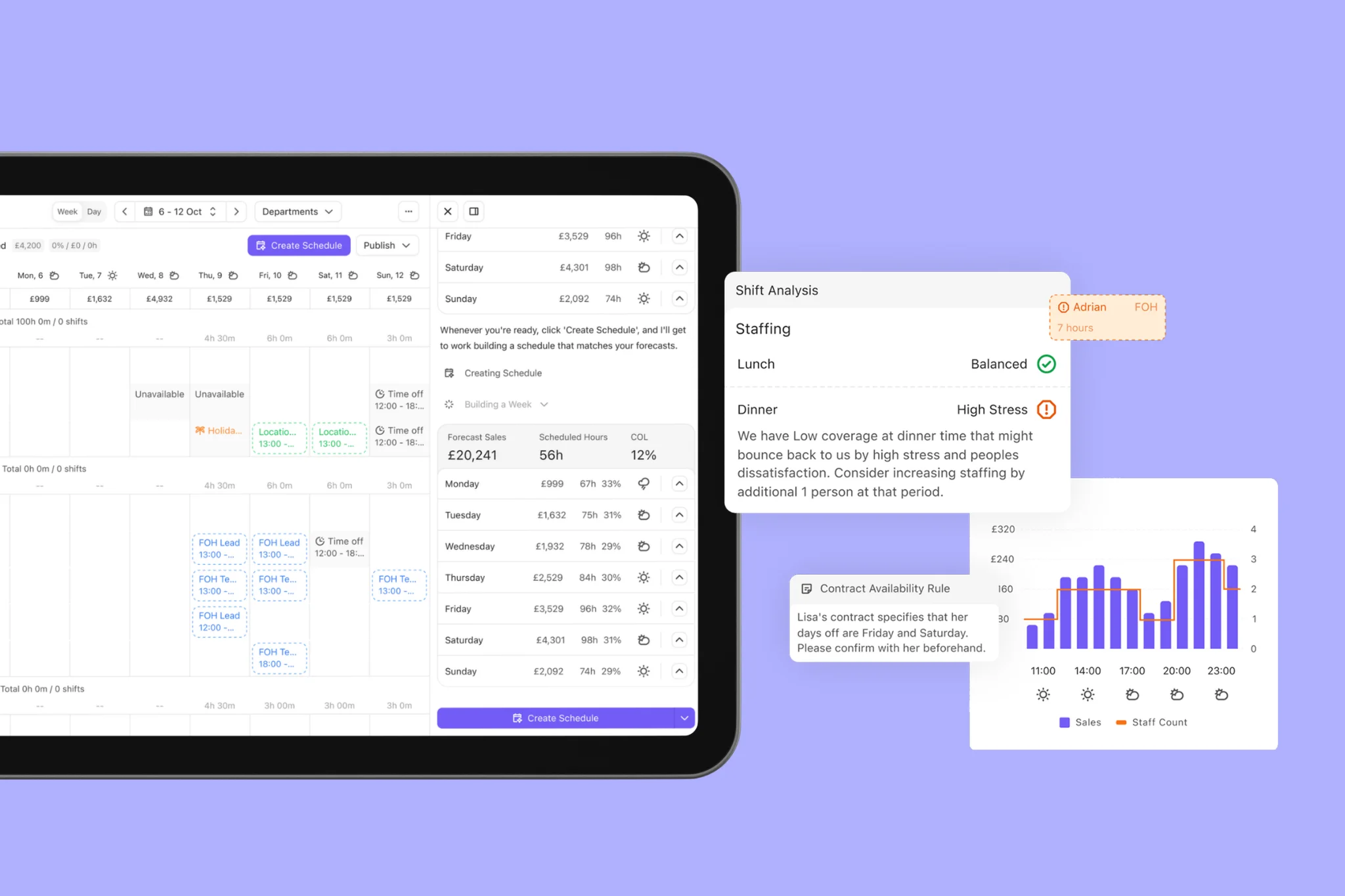 Nory AI Scheduling Assistant interface