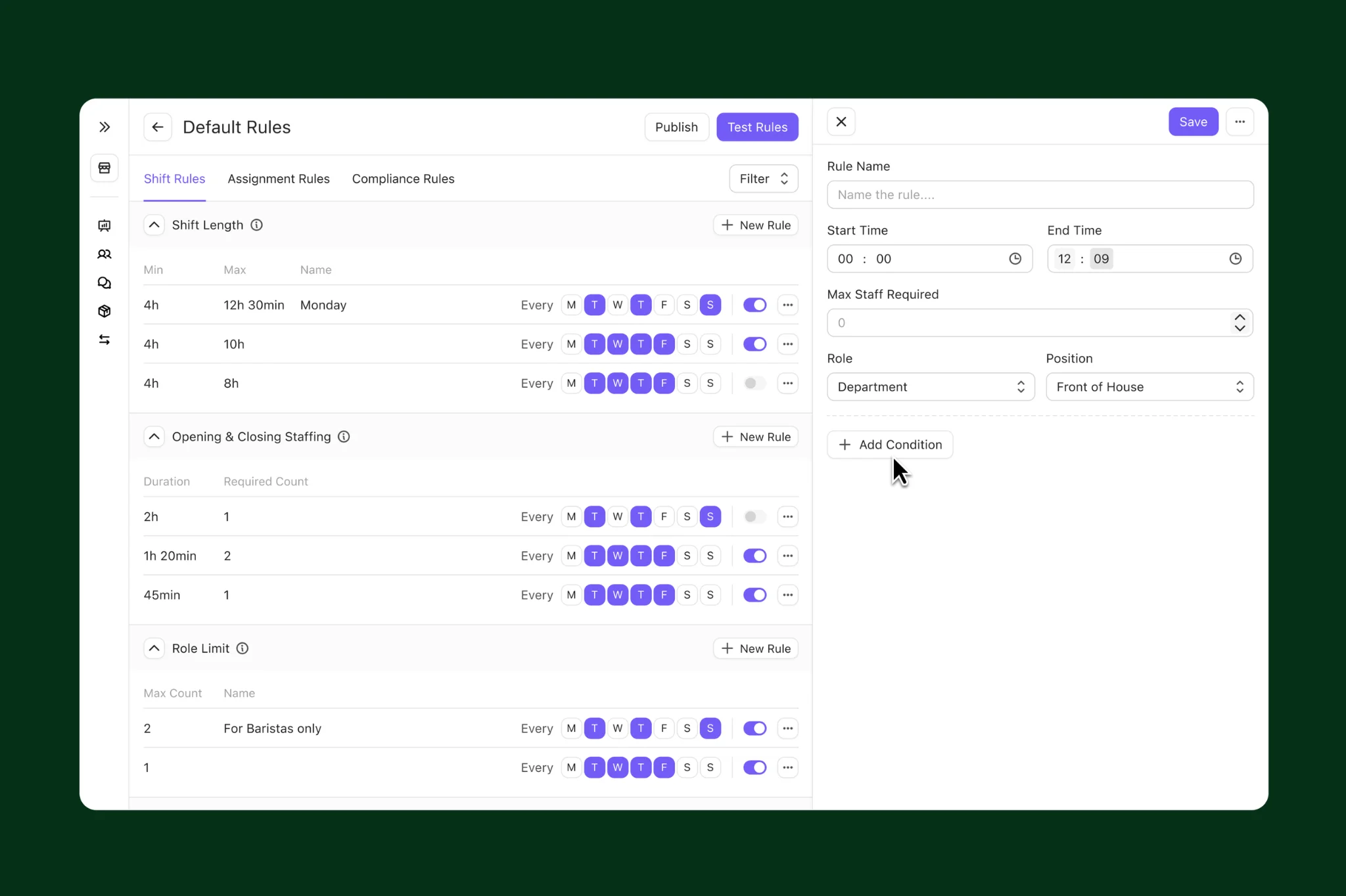 Nory AI Scheduling Assistant command center