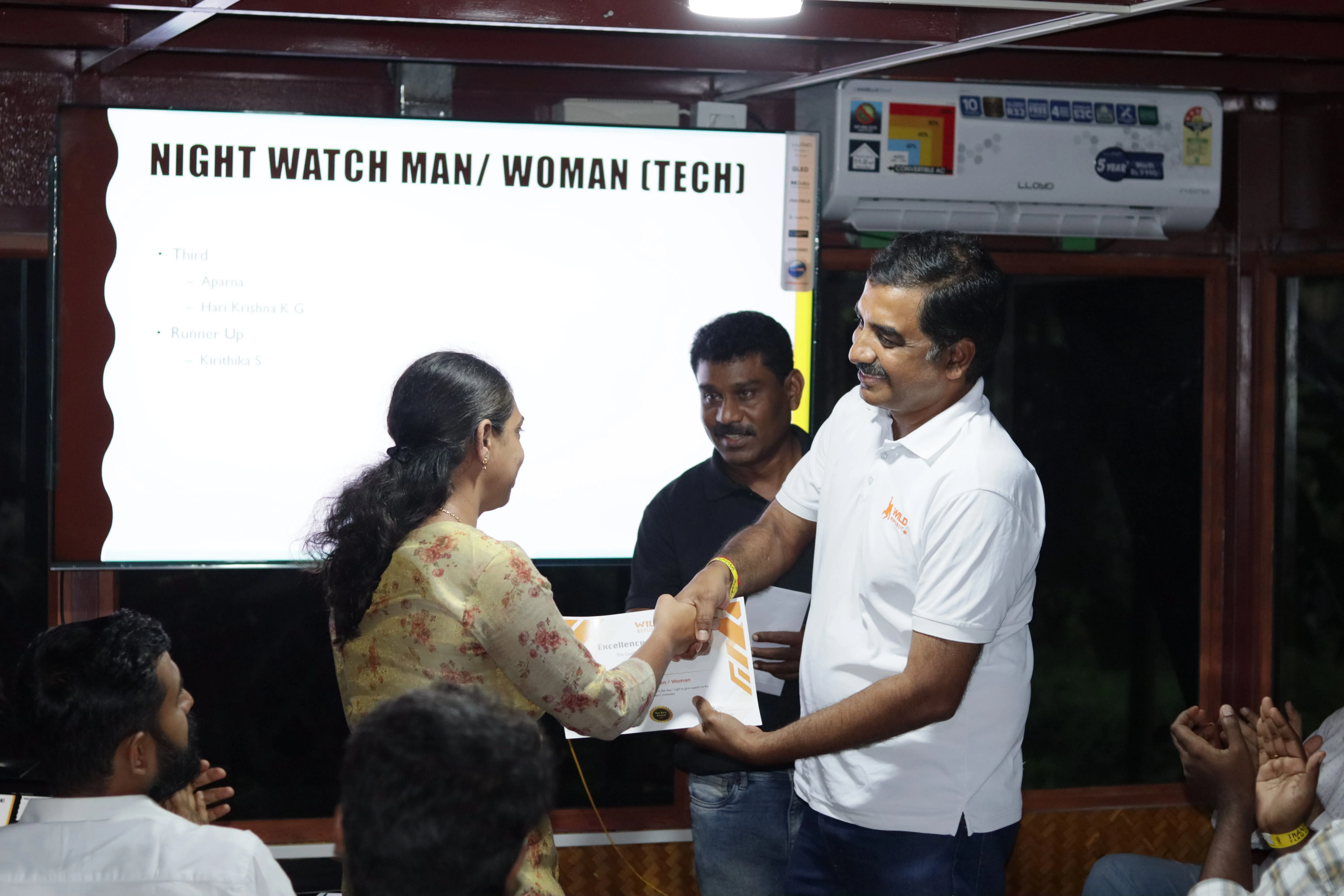 Our Team Member Receiving the award