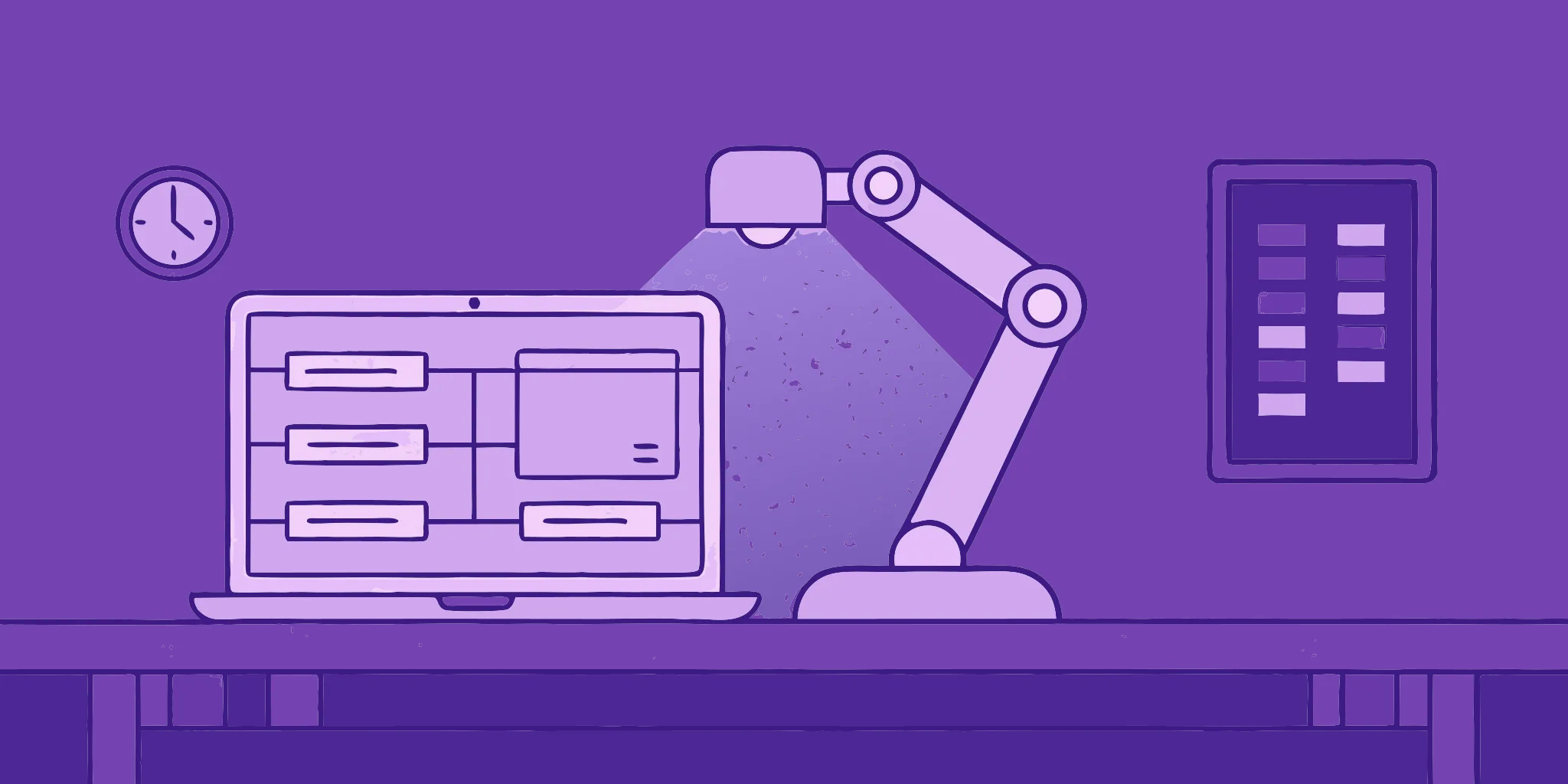 Automated proposal workflow on a laptop.