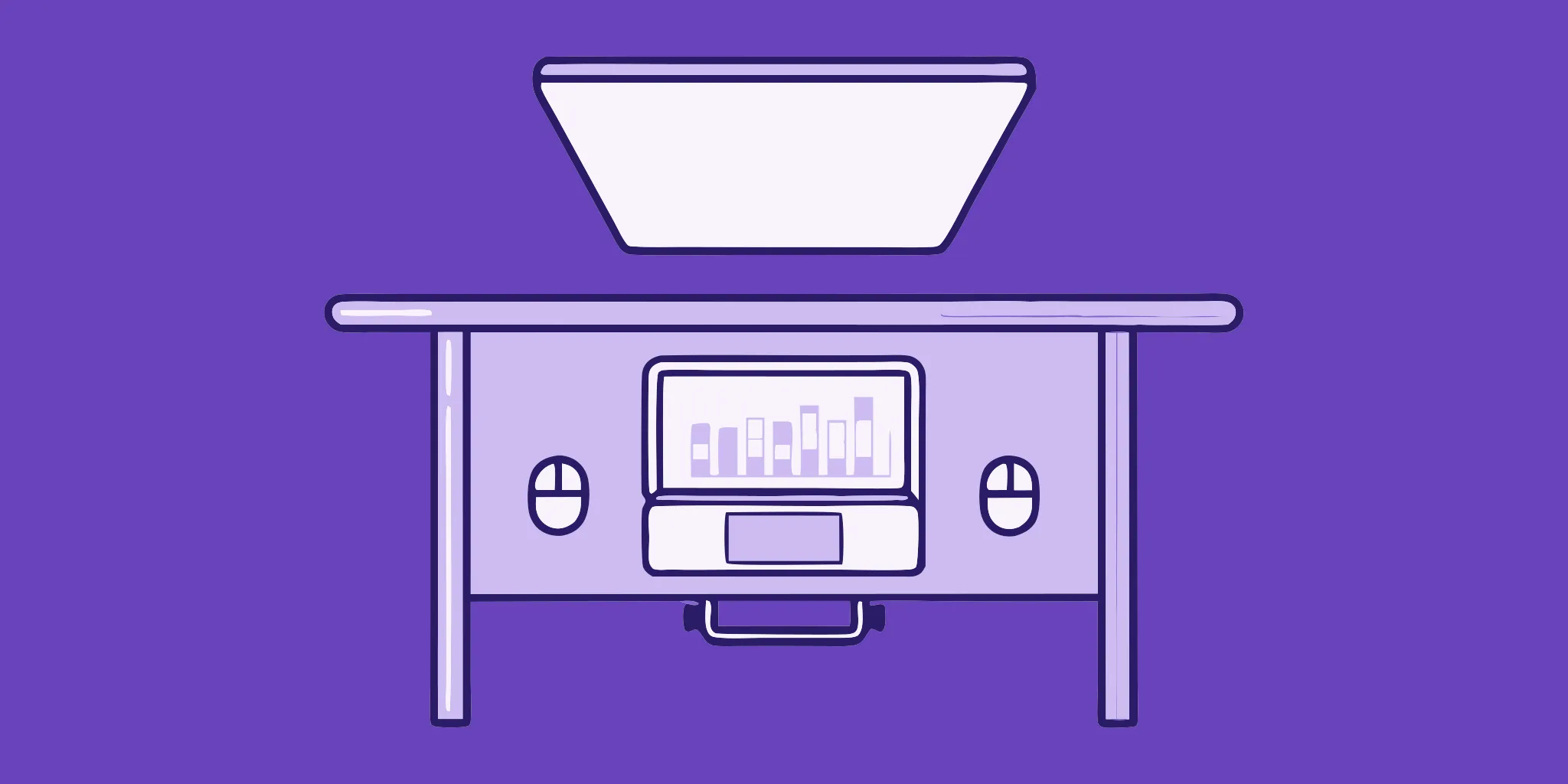 AI-powered deal desk software on a desk displaying analytics.