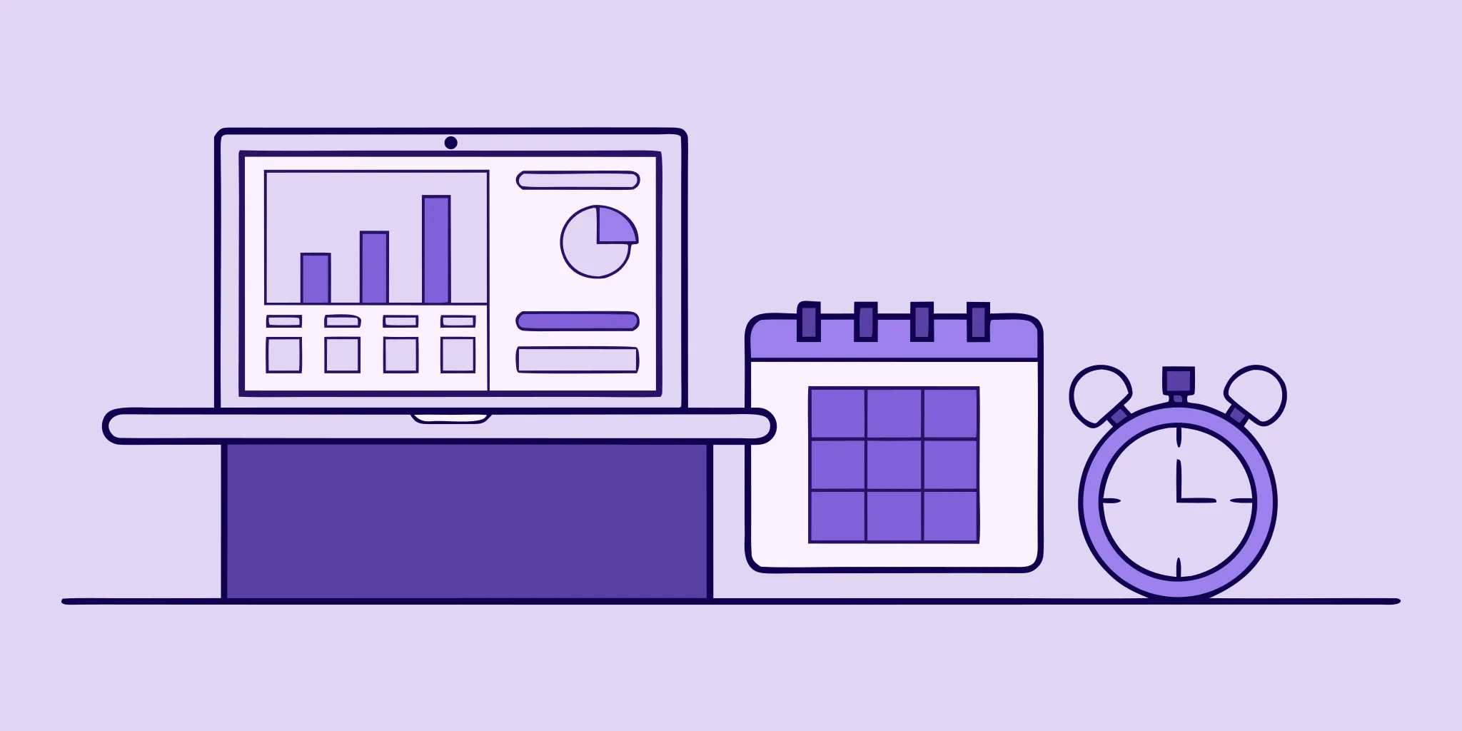 Laptop with charts and analytics from RFP scoring and analysis software.
