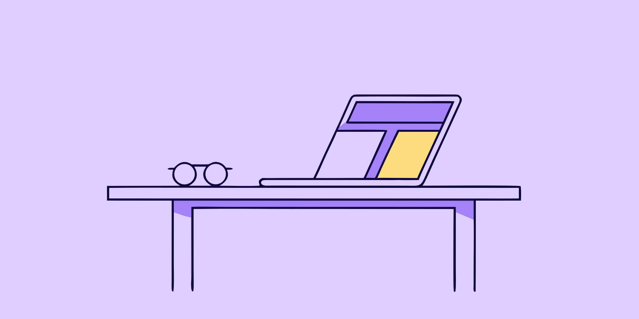 Laptop on a desk displaying an RFP analysis tool for efficient proposal review.