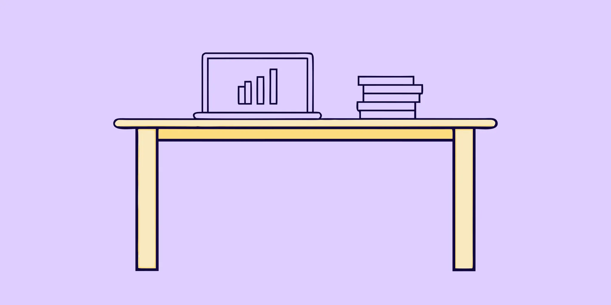 A desk with a laptop and books for a sales team's guide to DDQs.