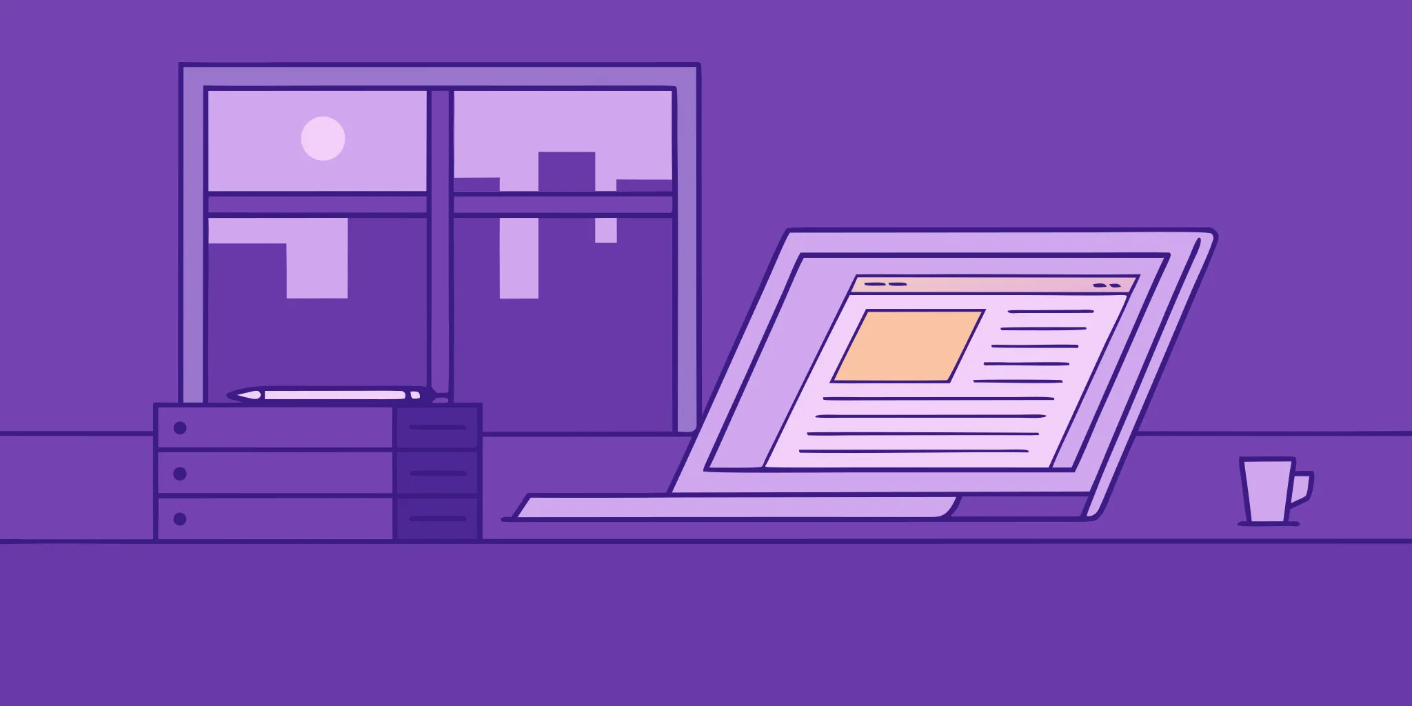 A person writing a winning request for proposal cover letter on a laptop.