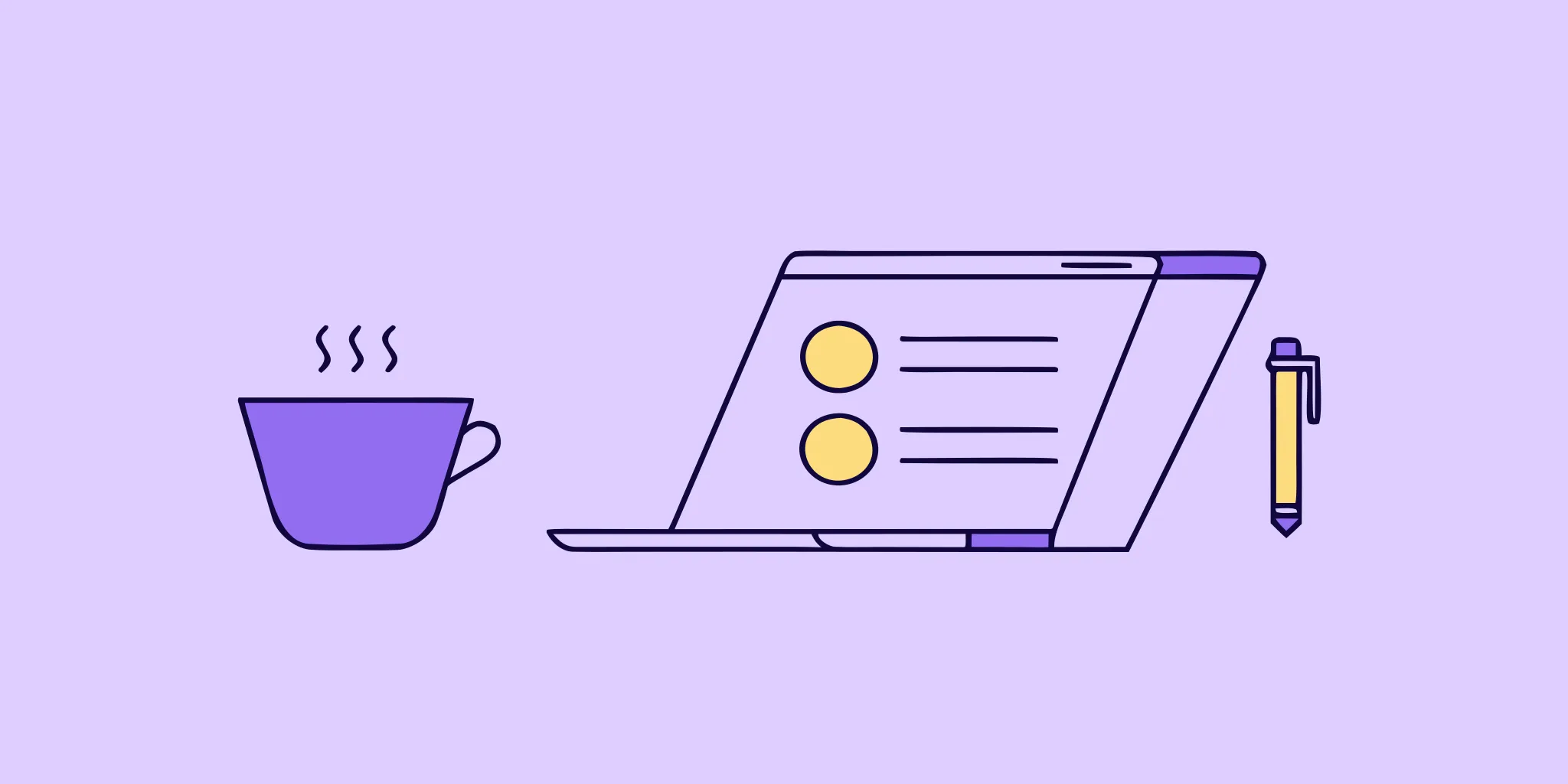 A laptop and checklist for preparing a winning response to an RFP example.
