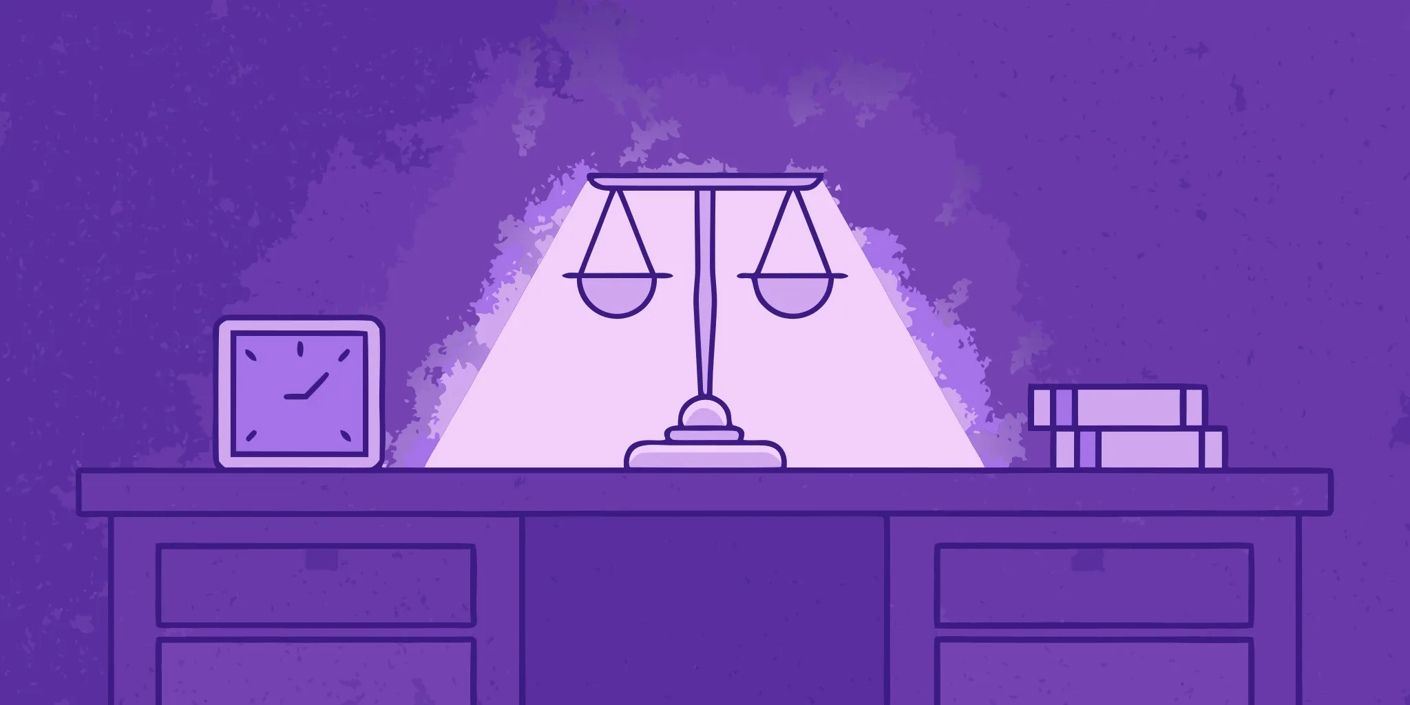 Scales of justice weighing the options for a go/no-go decision.