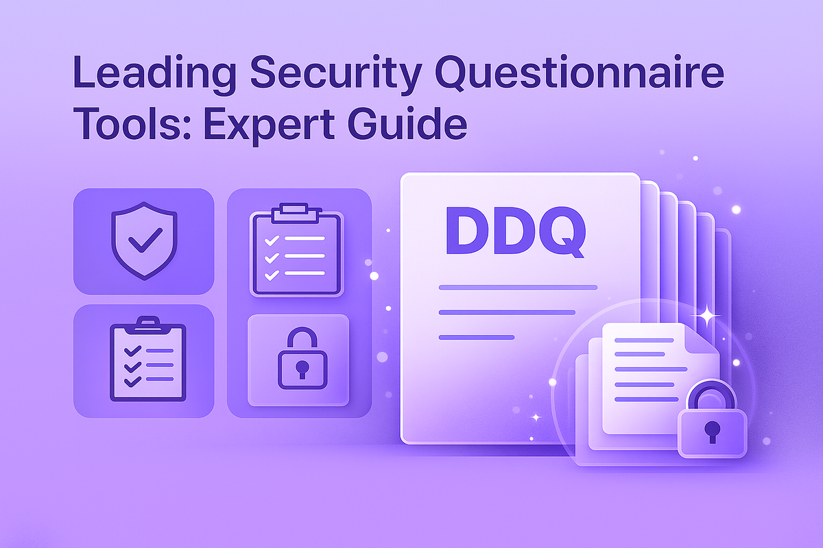 Blog header image for best AI agents for security questionnaires 2026