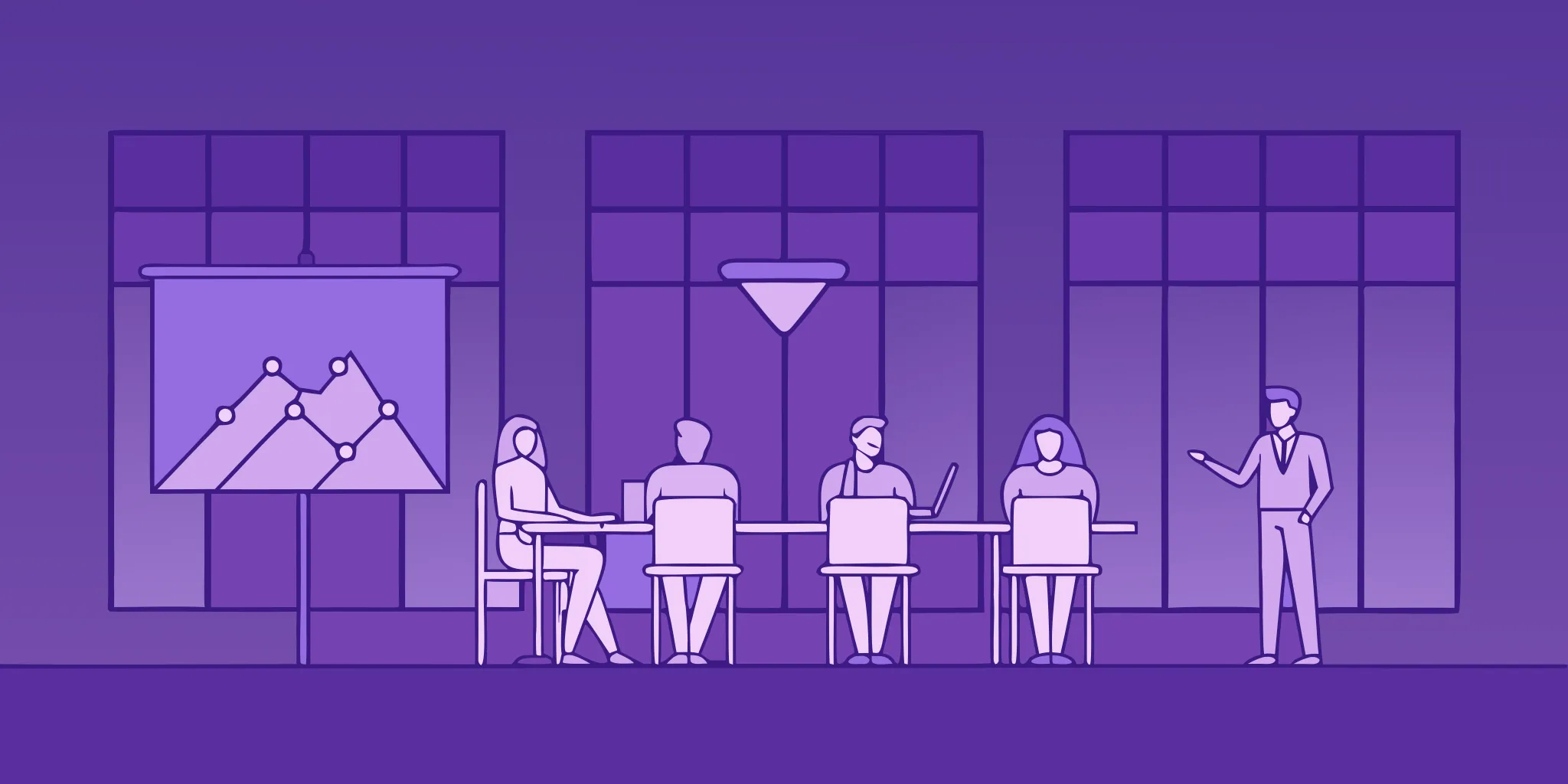 High-performing sales team defining their sales process during a strategy meeting.