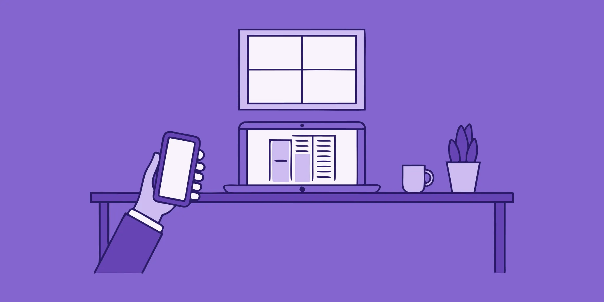 A person at a desk using a laptop to write a request for quote.