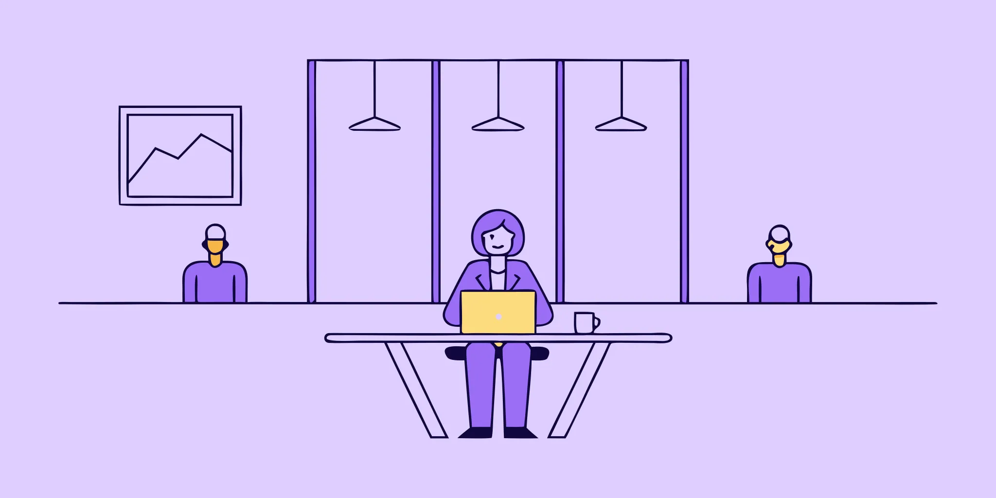 A professional applying subject matter expertise while working on a laptop.