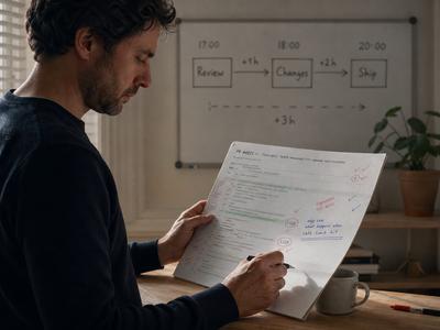 Protocole code review asynchrone avec développeur offshore TARAM à Madagascar