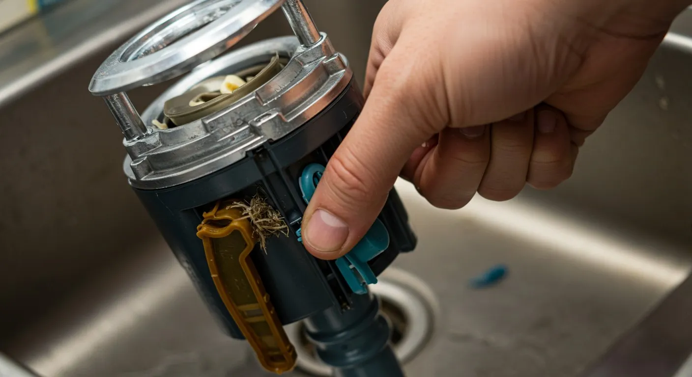 Hand operating coffee grinder with beans visible inside mechanism