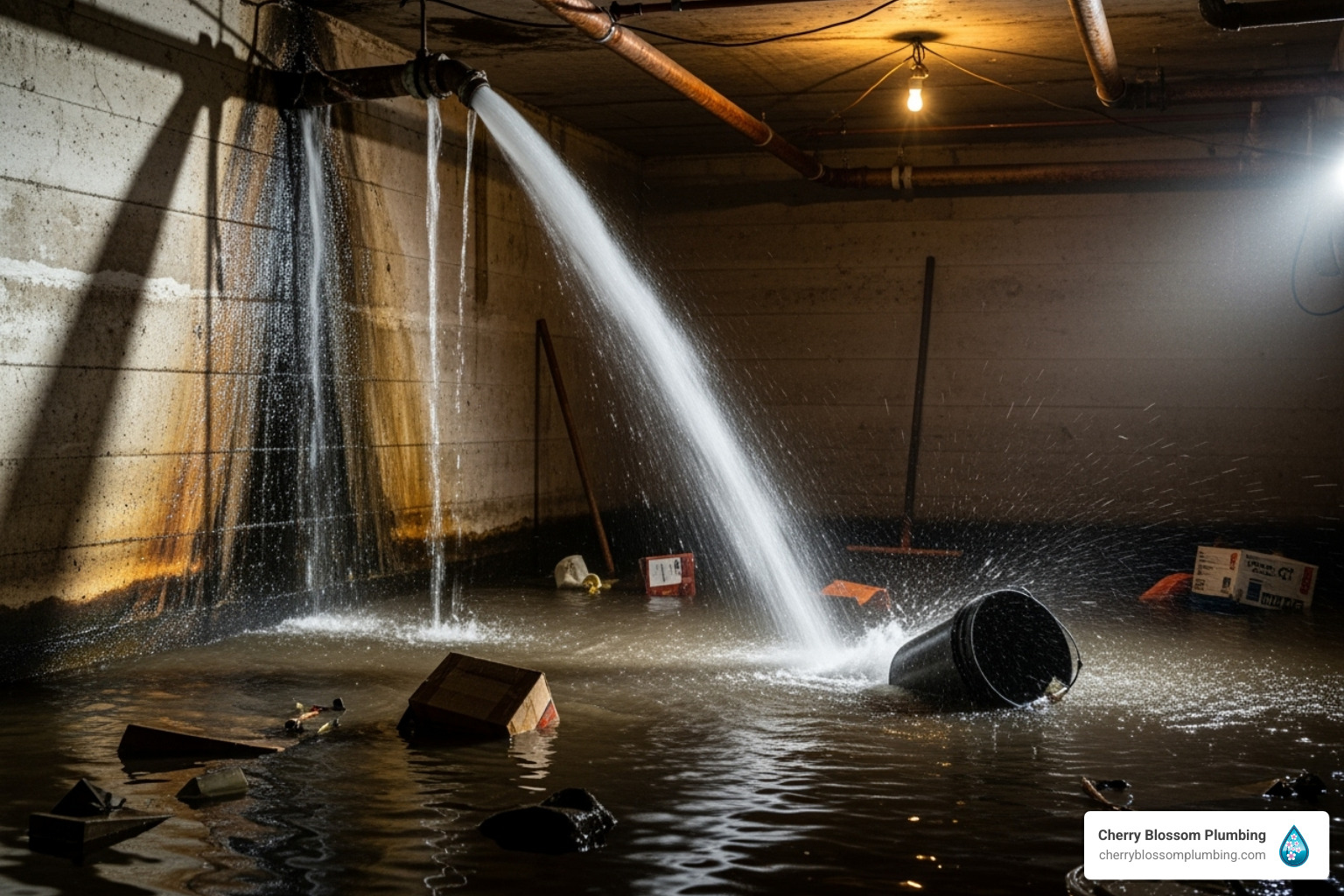 burst pipe - 24 hour plumbers in arlington