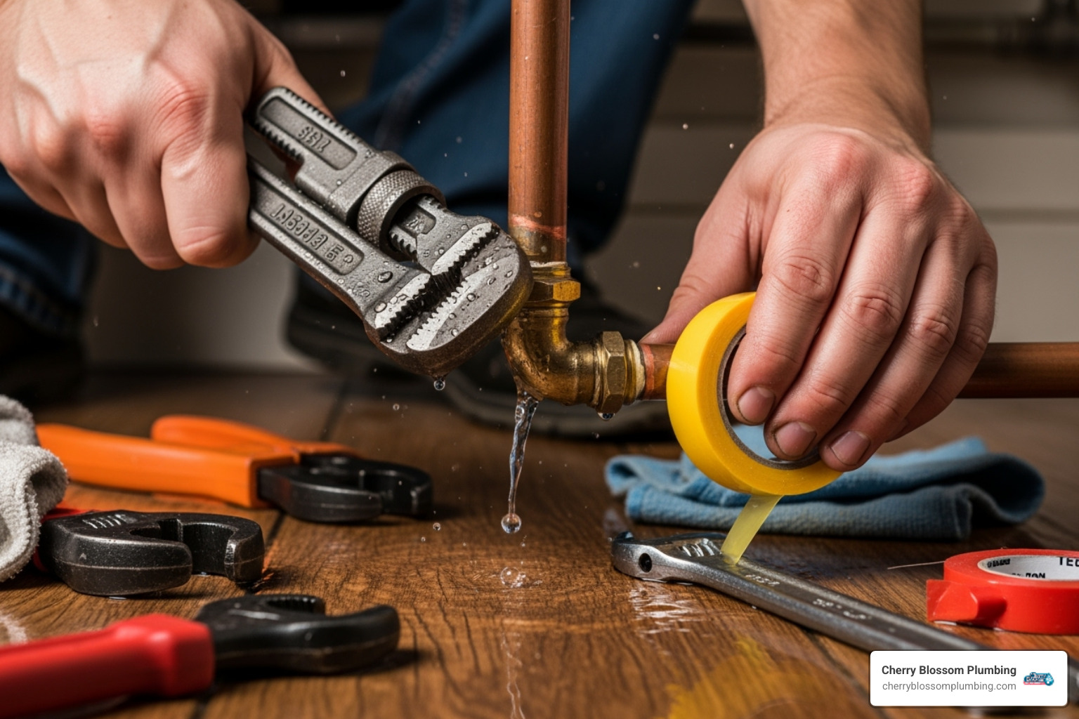 plumber using video inspection equipment in a trench - water line repair arlington