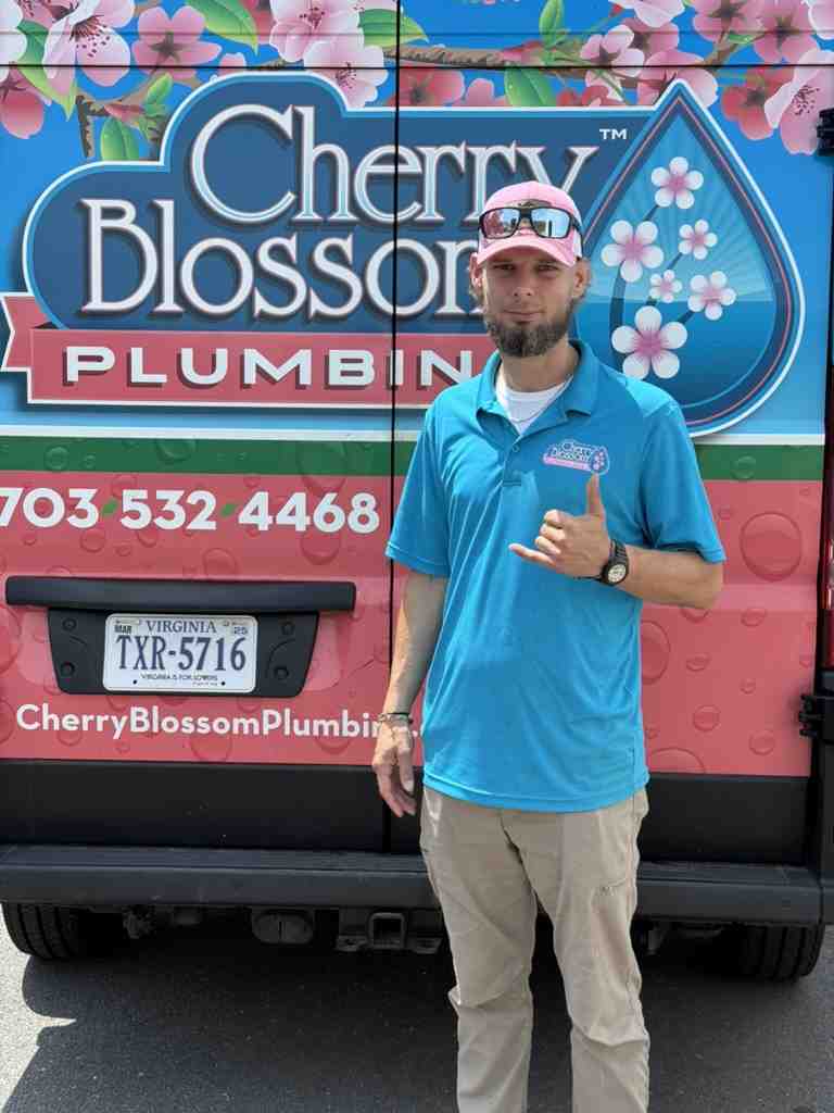 Friendly, professional plumber with a van - emergency plumbing repair service Friendly, professional plumber with a van - emergency plumbing repair service