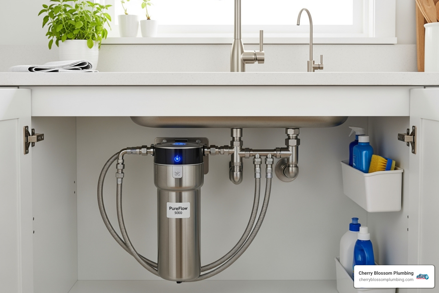home water filtration system under sink - pfas free drinking water northern va