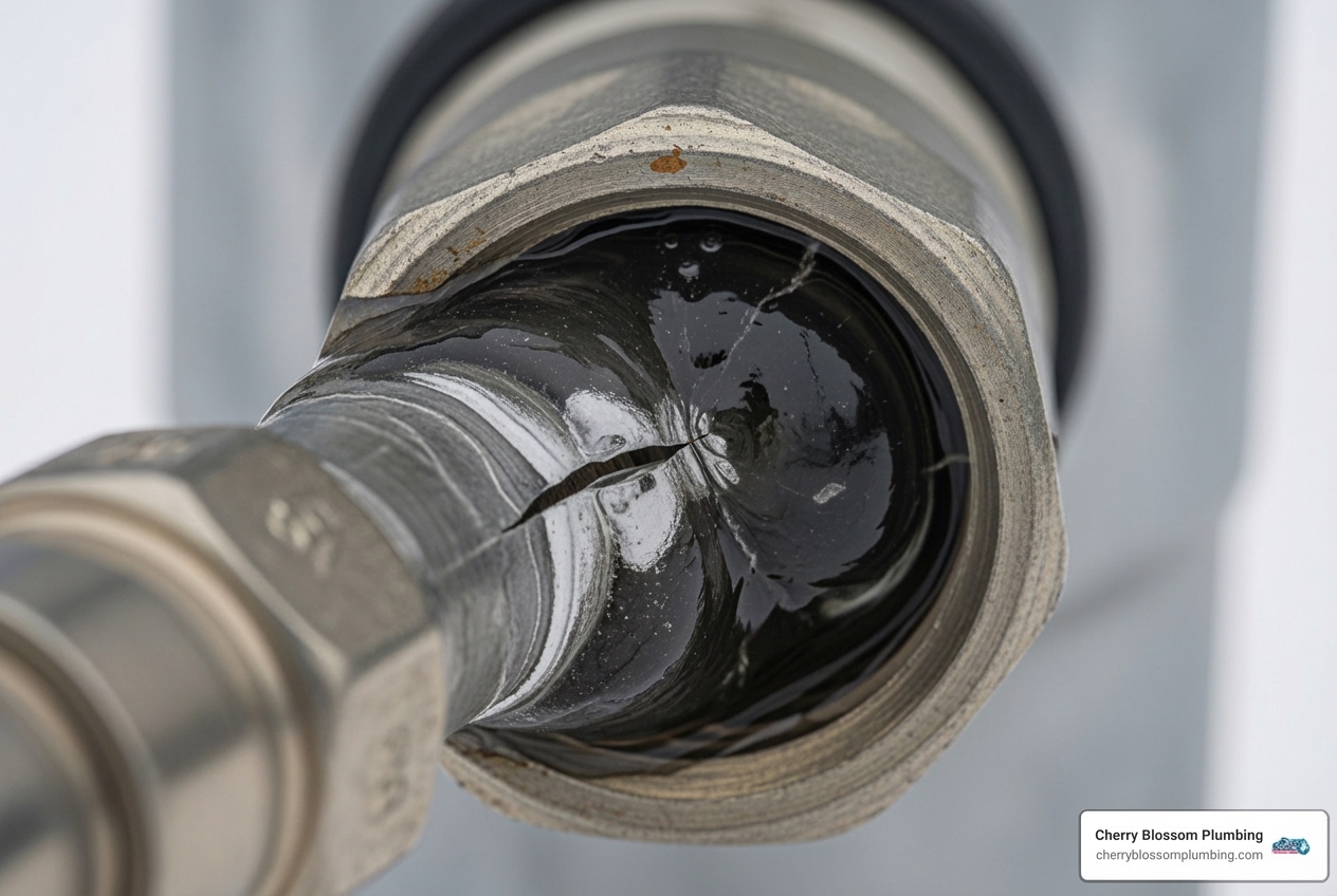 infographic showing how water expands by 9% when freezing, creating up to 2,000 PSI of pressure inside pipes, leading to cracks and bursts in hose bibs and supply lines - hose bib freeze protection