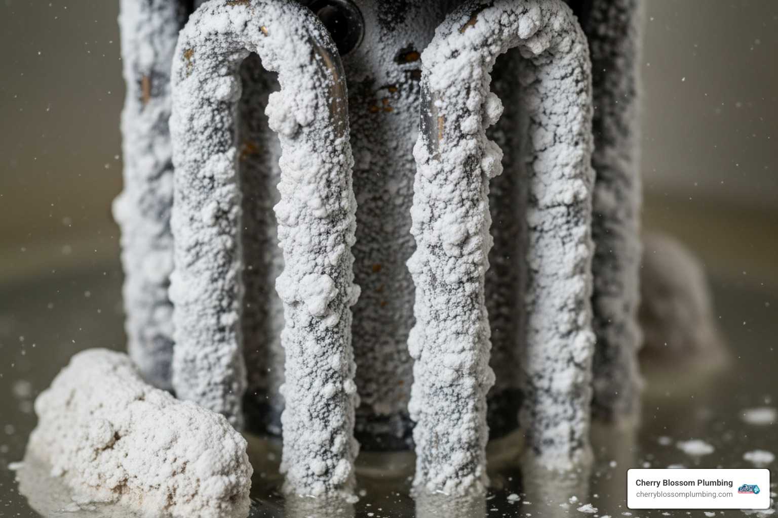 Heating element covered in limescale - water heater filter Heating element covered in limescale - water heater filter