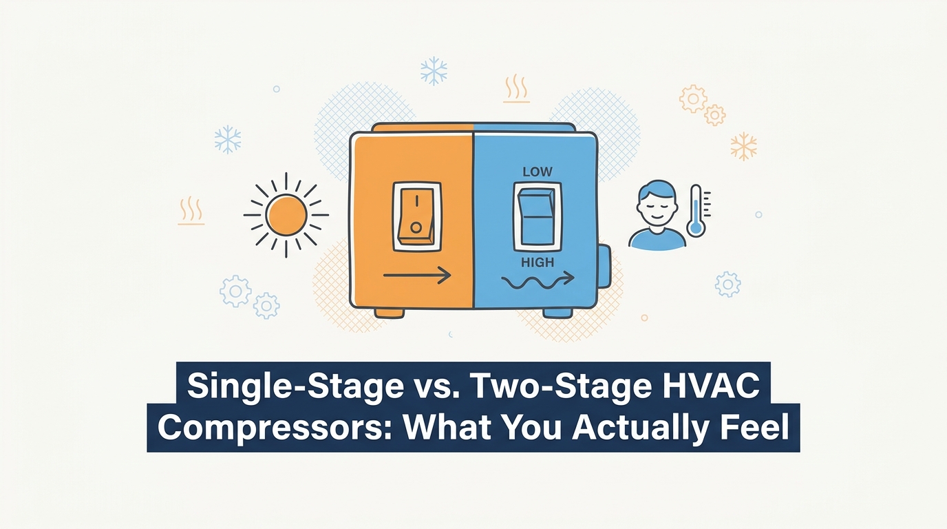 Single-Stage vs. Two-Stage HVAC Compressors: What You Actually Feel