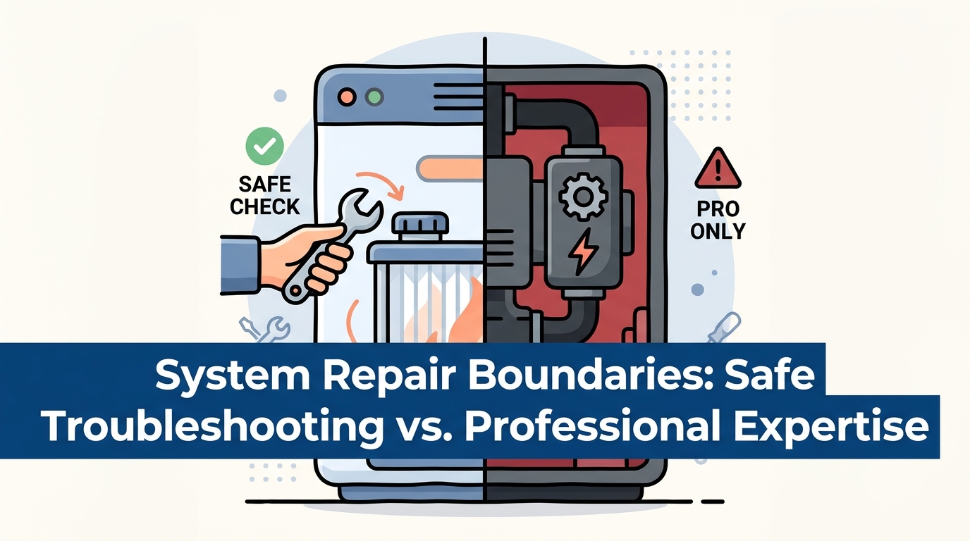 System Repair Boundaries: Safe Troubleshooting vs. Professional Expertise — featured image