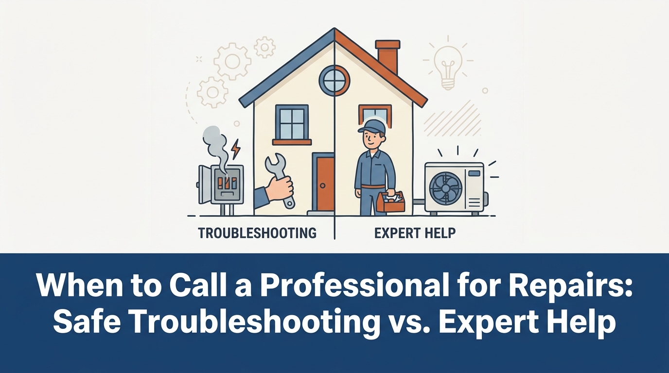 When to Call a Professional for Repairs: Safe Troubleshooting vs. Expert Help