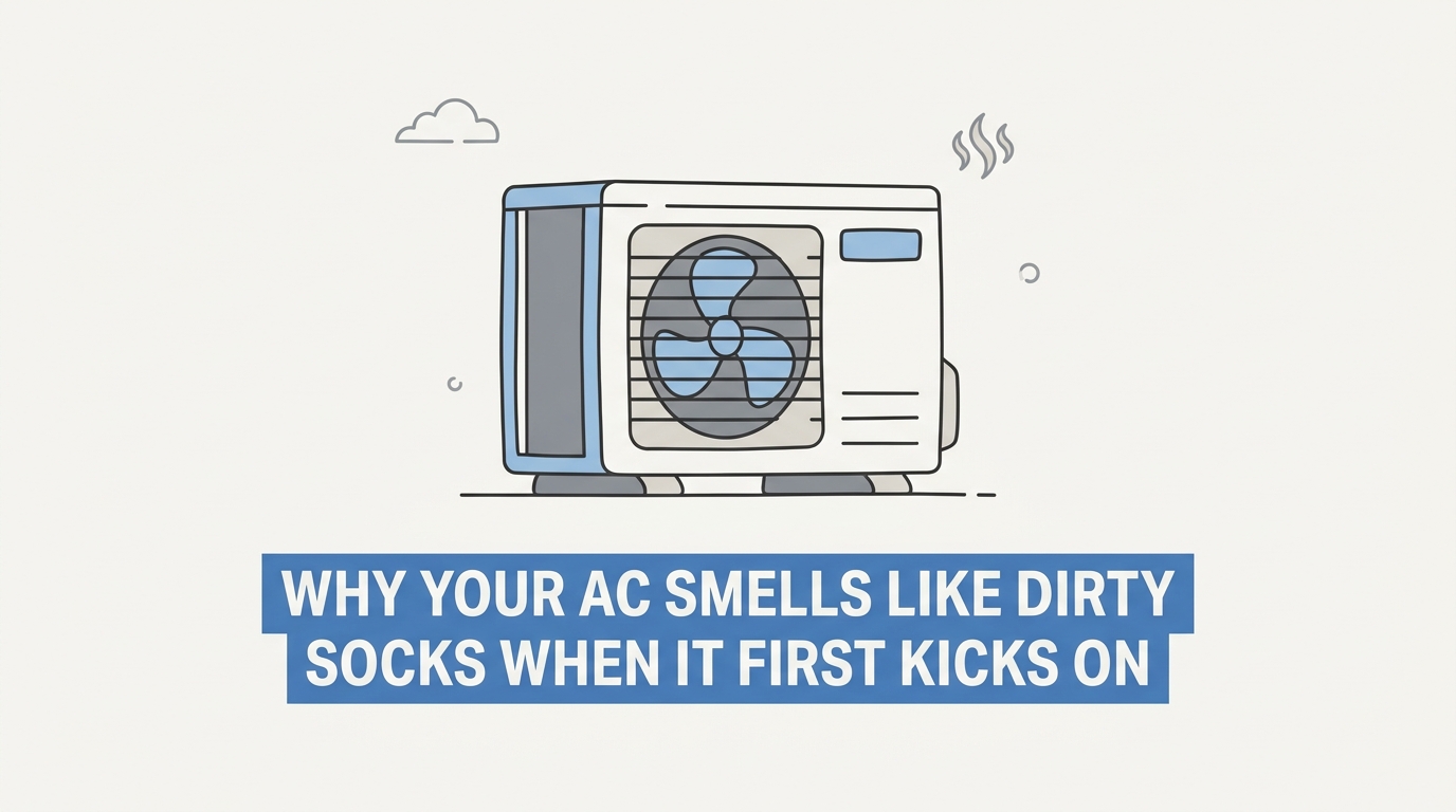 Why Your AC Smells Like Dirty Socks When It First Kicks On
