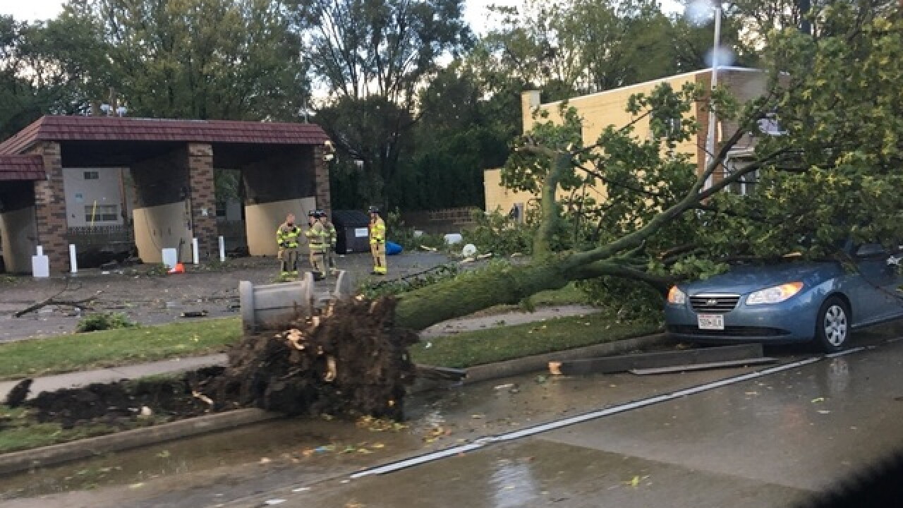 Parking Lot Monsoon Storm Clean Up in Mesa, AZ