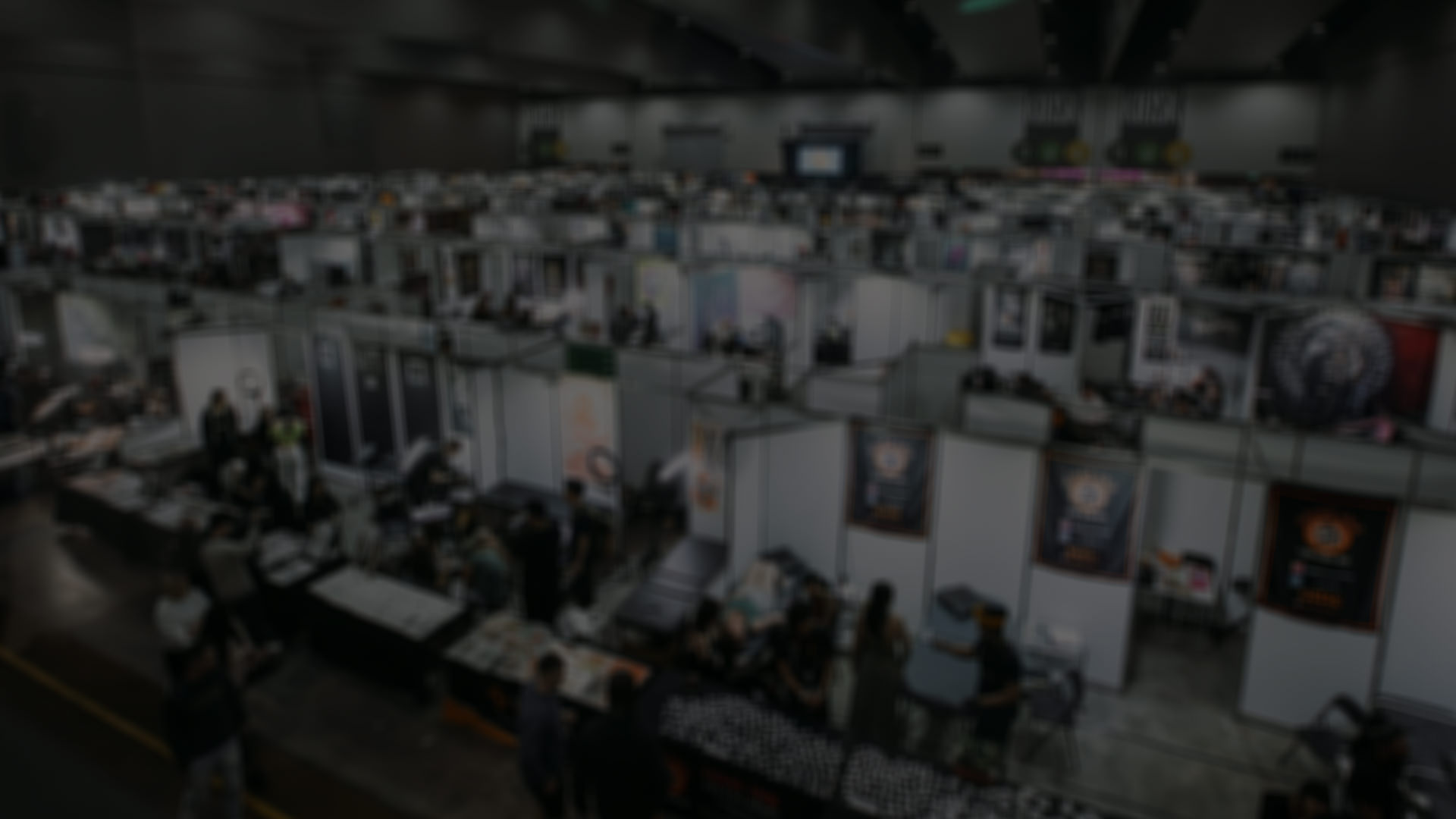 Blurred Expo Booths