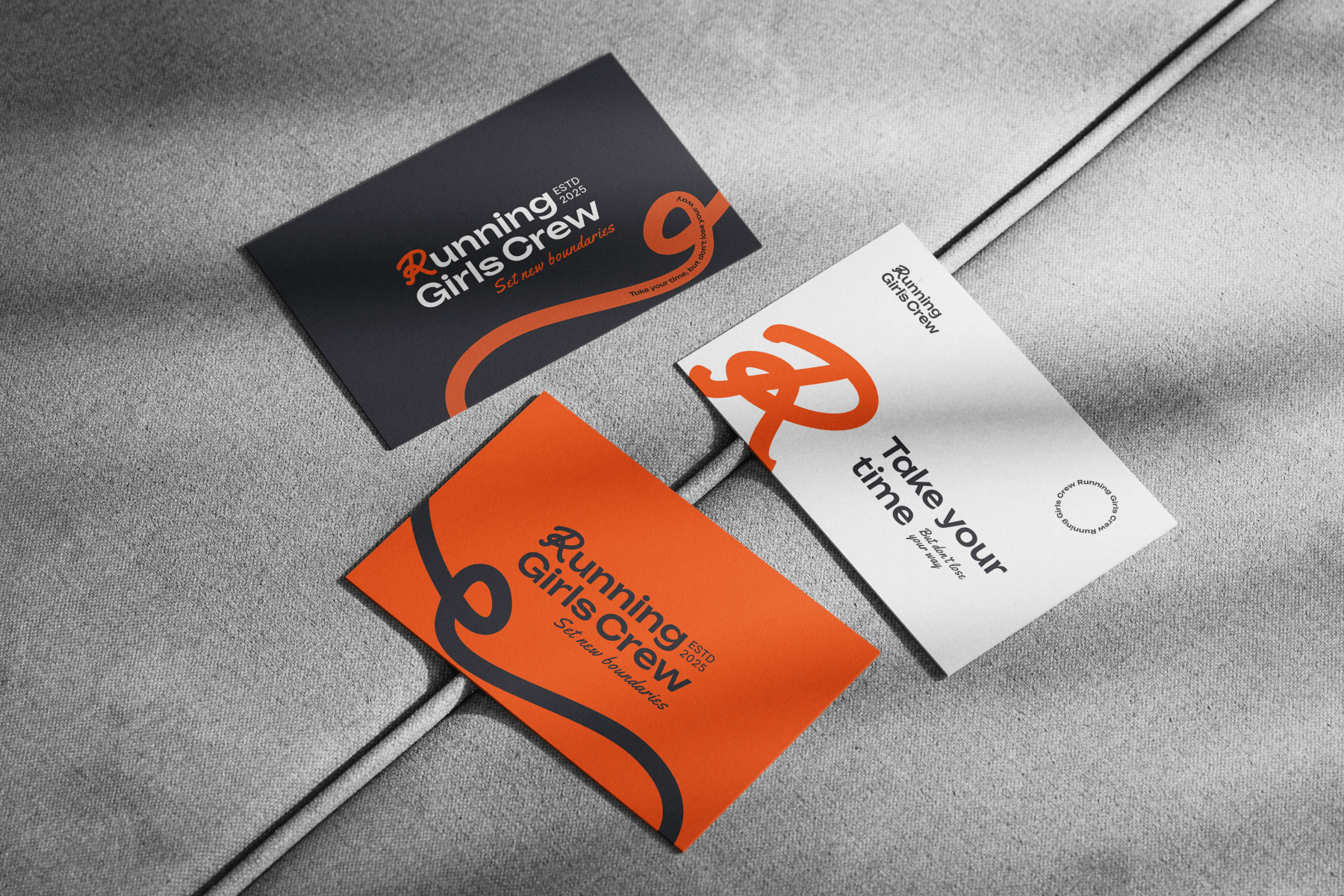 Running girls crew - wizualizacje logo i brand