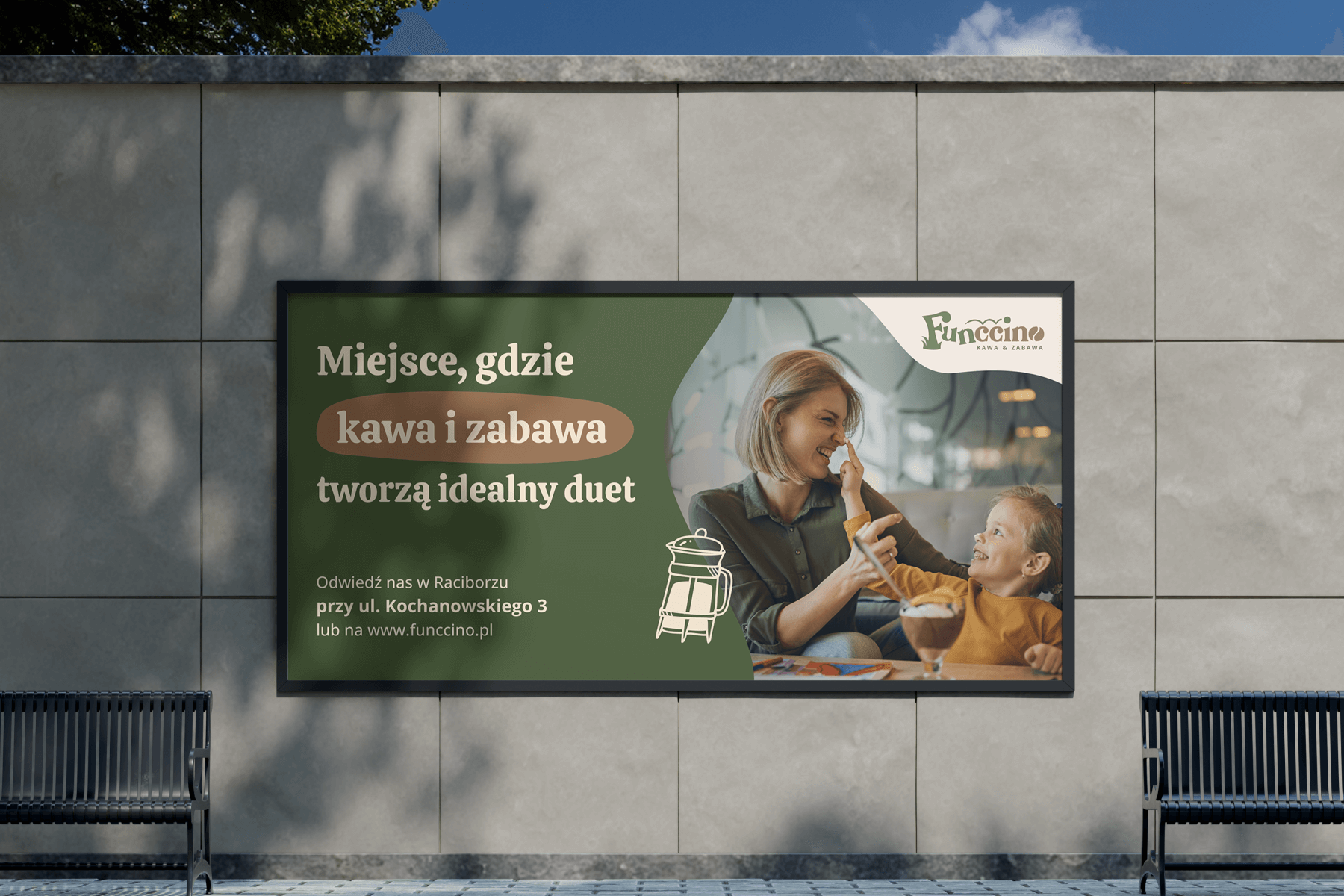 Funccino - wizualizacja brandingu