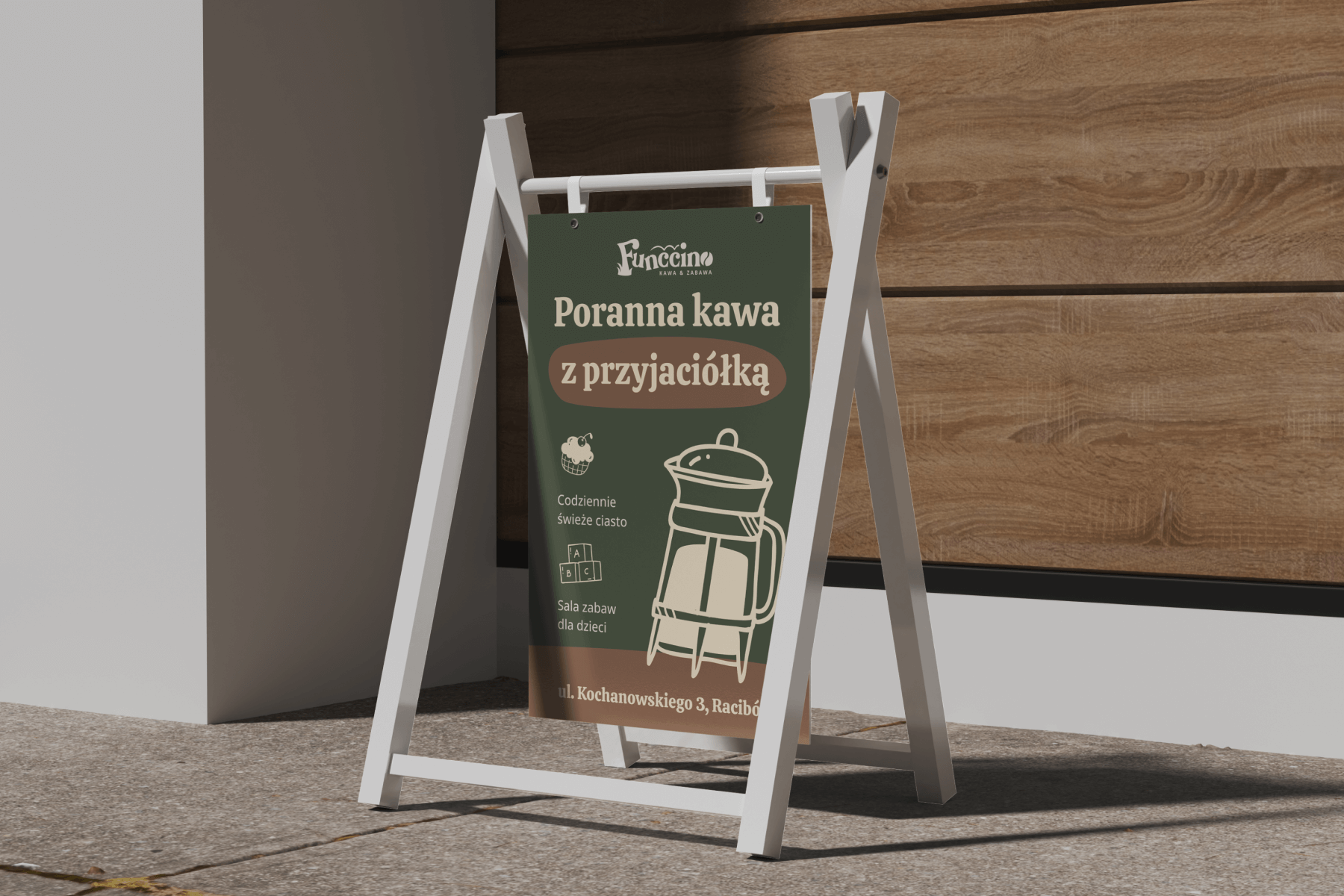 Funccino - wizualizacja brandingu