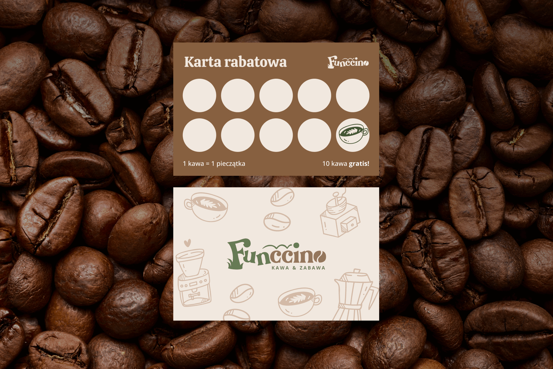 Funccino - wizualizacja brandingu