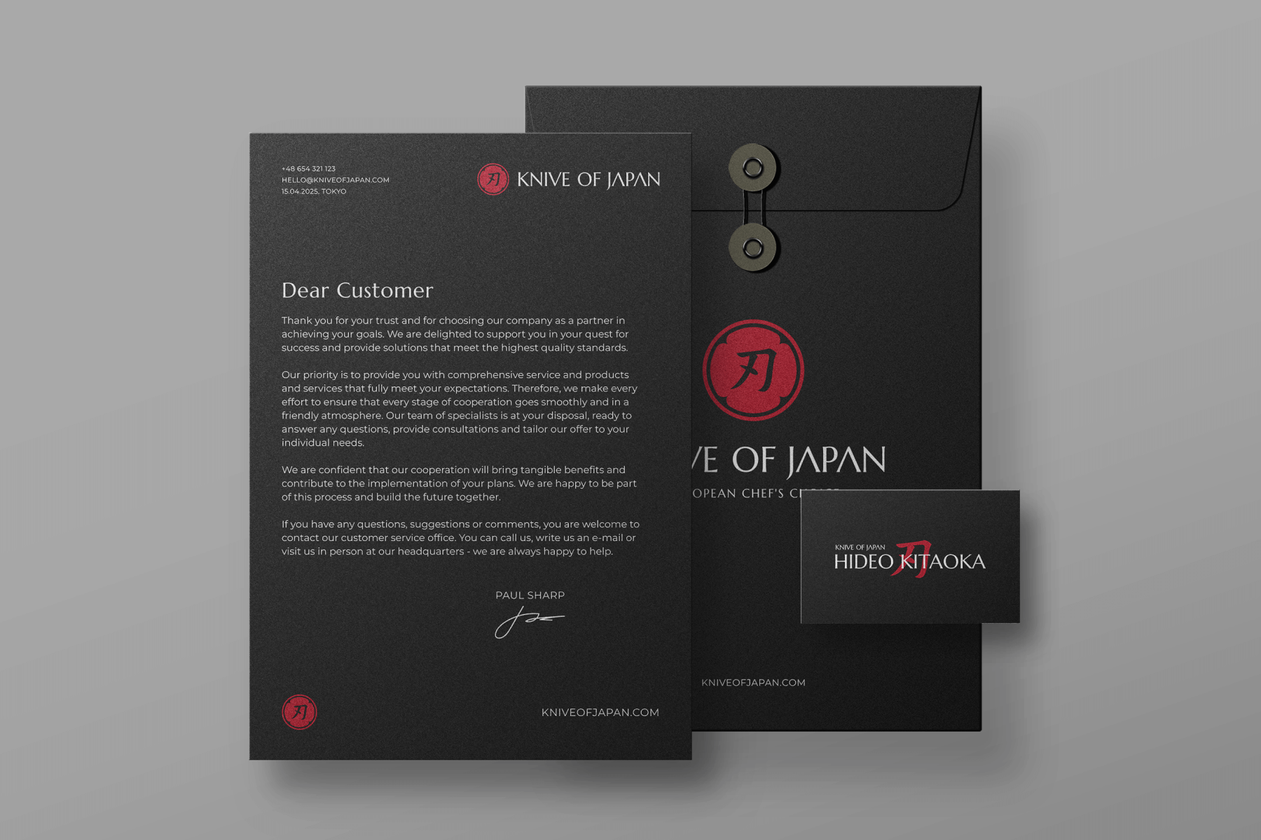 Knive of Japan - identyfikacja wizualna i logo