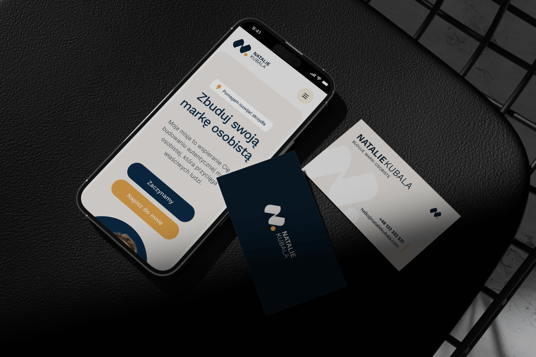 Natalie - marka osobista, wizualizacja logo