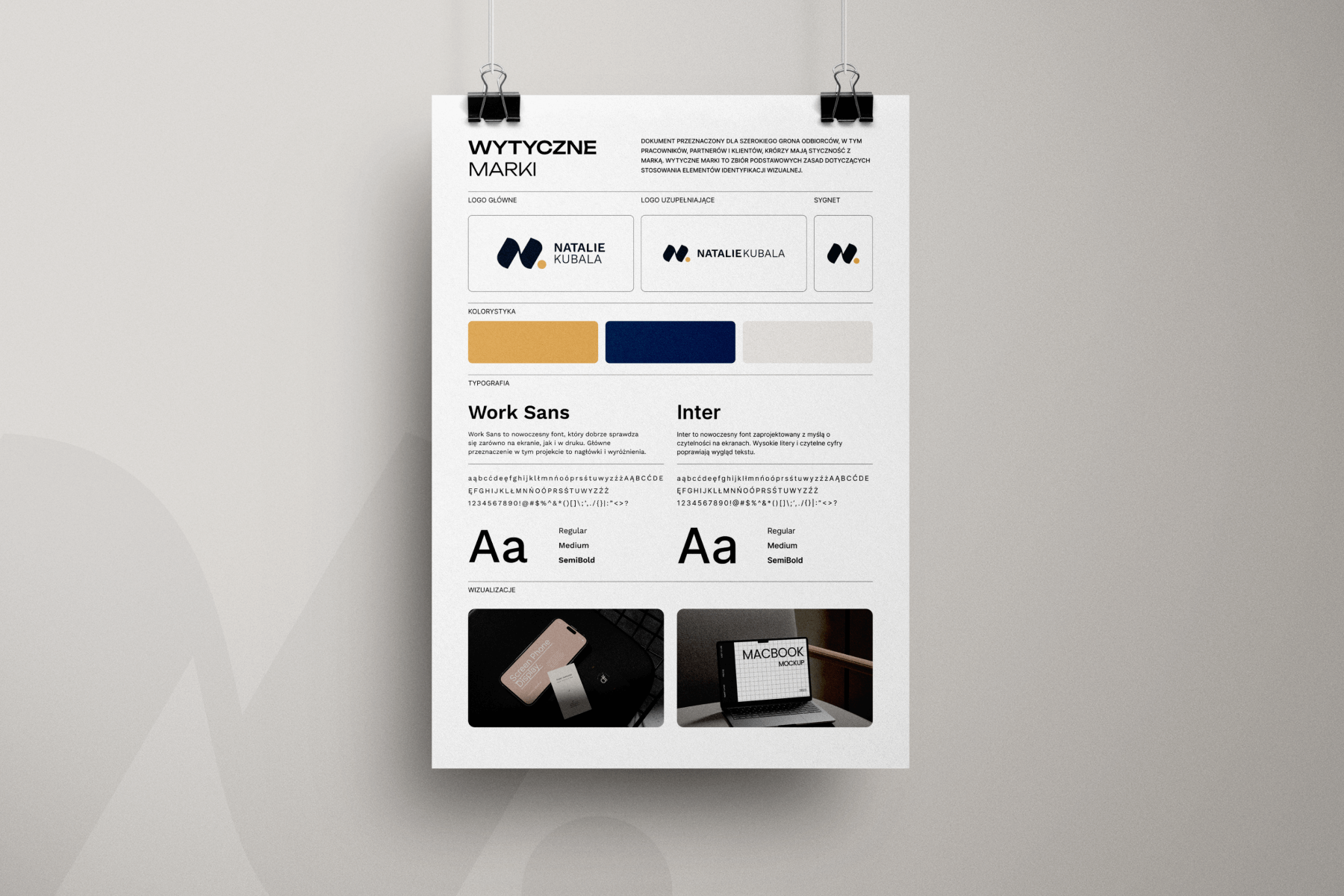 Natalie - marka osobista, wizualizacja logo
