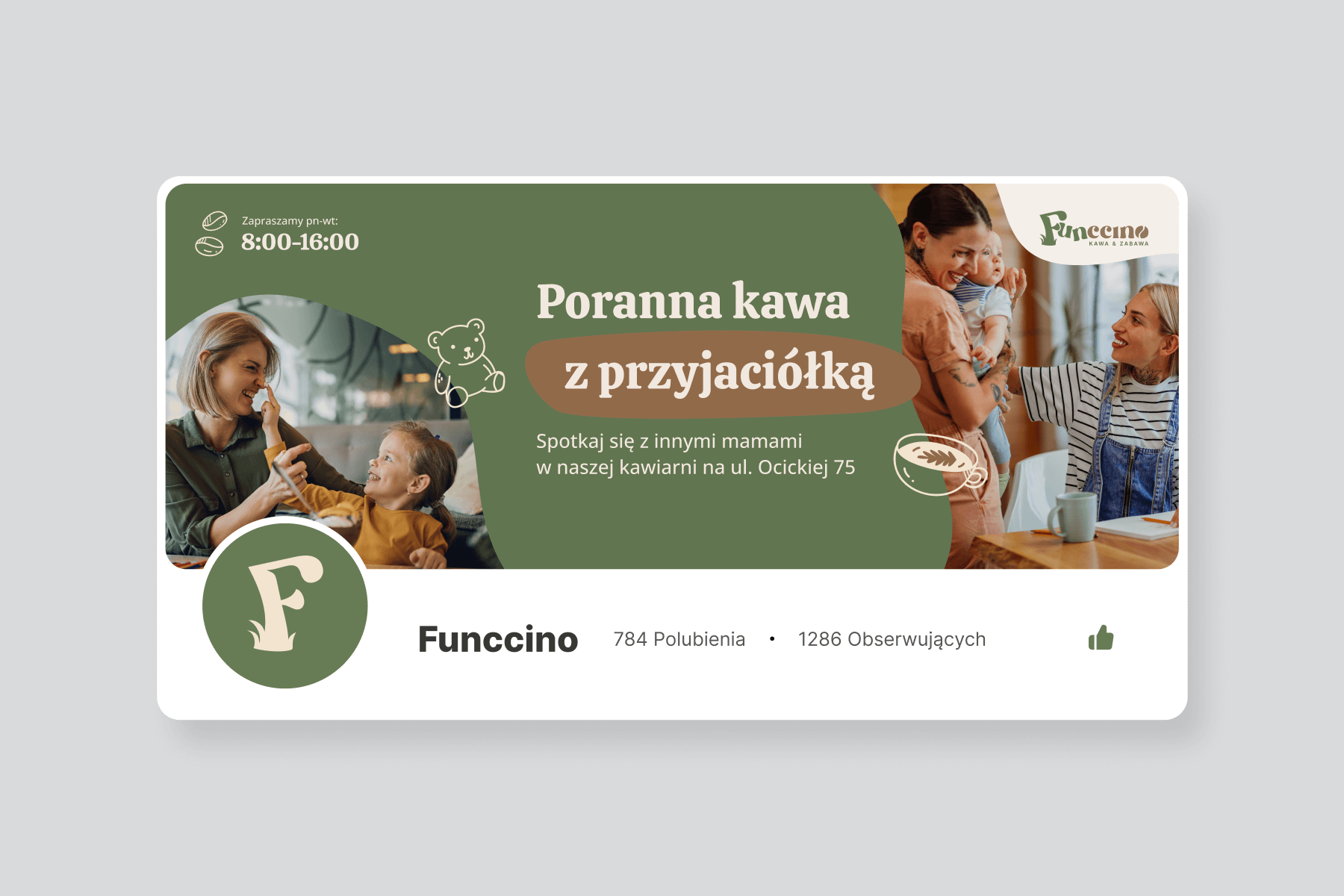 Funccino - wizualizacja brandingu
