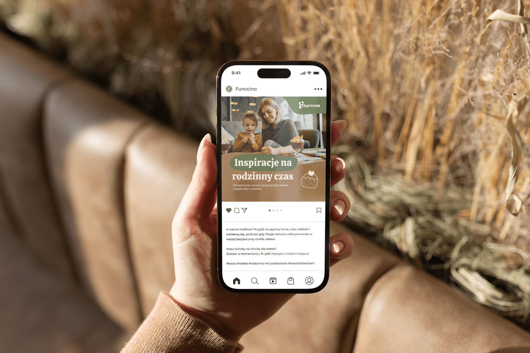 Funccino - wizualizacja social media