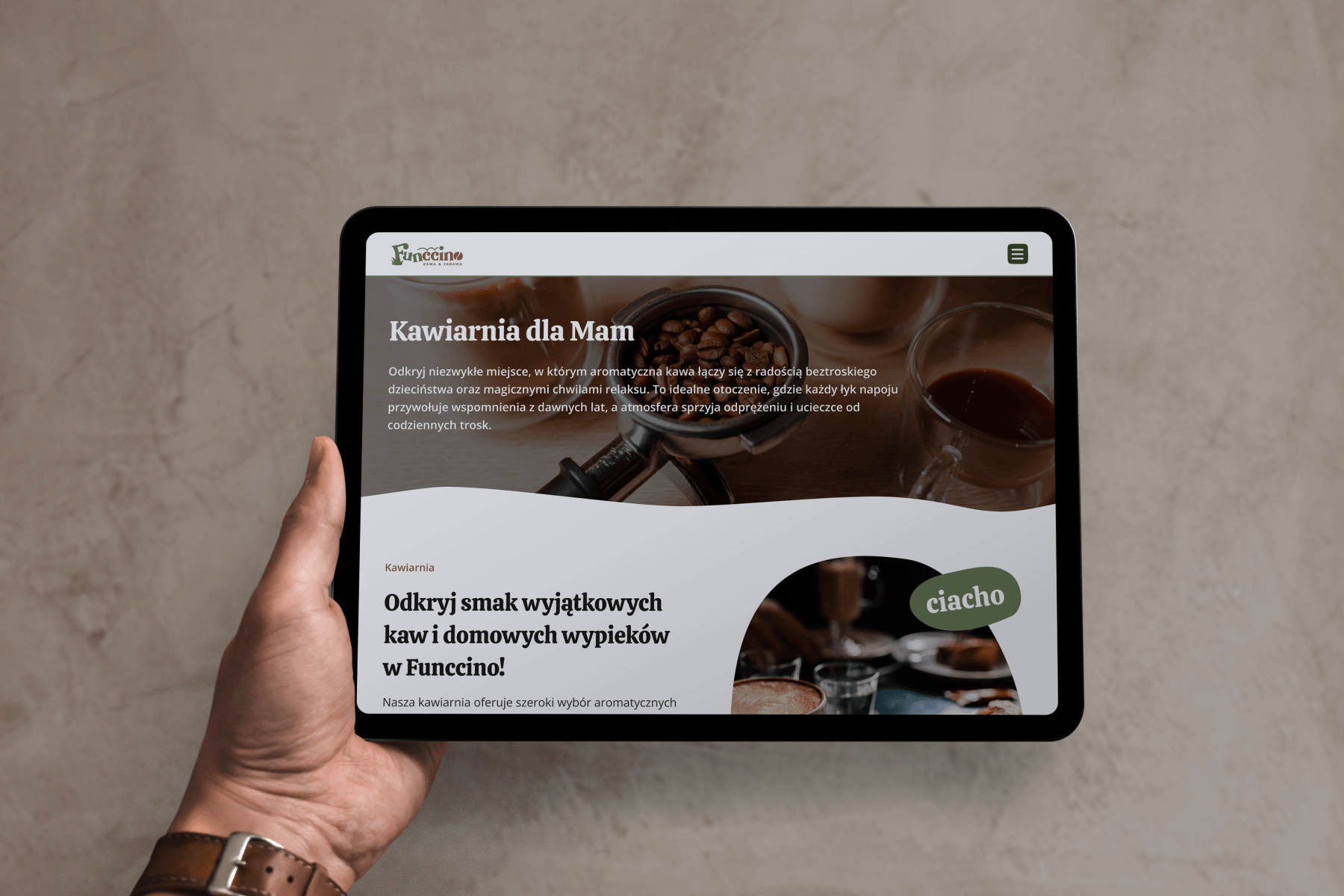 Funccino projekt strony internetowej