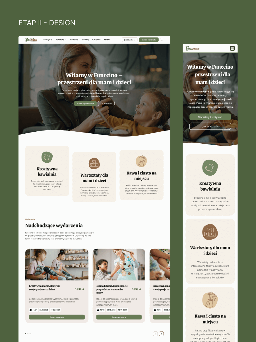 Funccino projekt strony internetowej